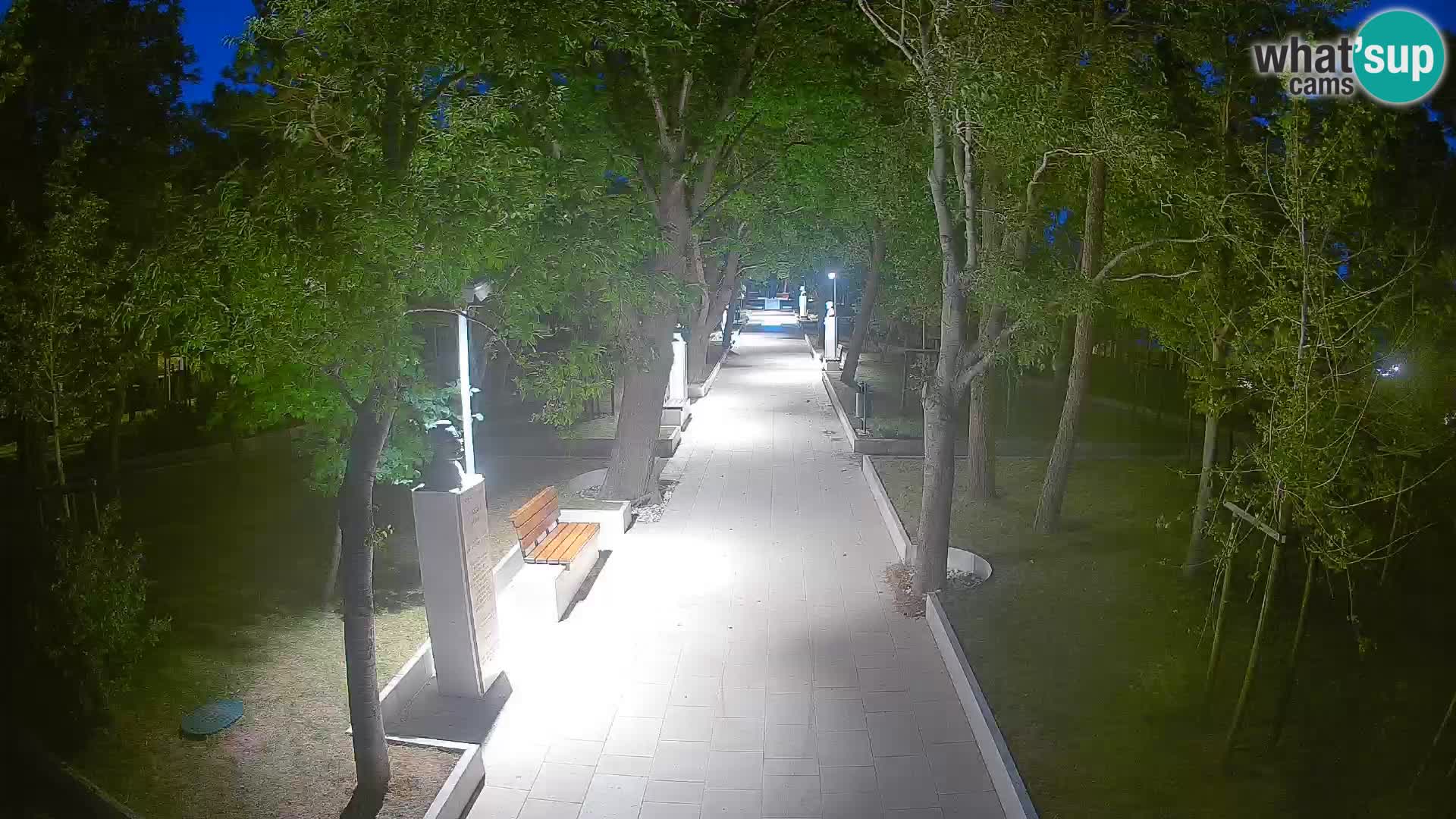 Webcam Schriftstellerpark Senj – Live am Meer