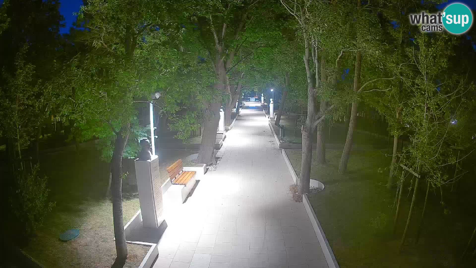 Writers’ Park Webcam Senj – Live by the Sea