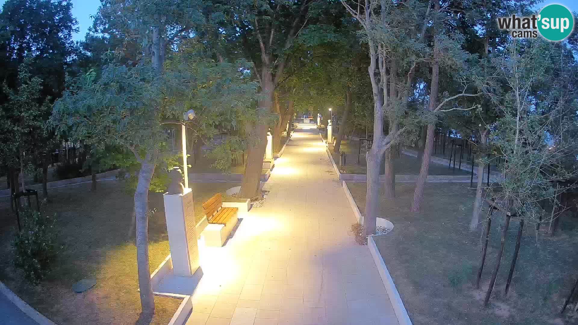 Writers’ Park Webcam Senj – Live by the Sea
