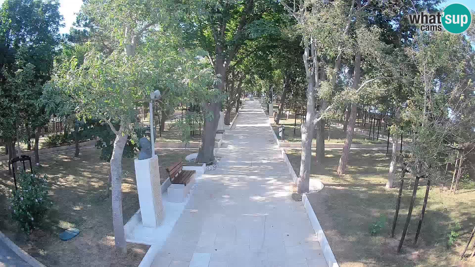 Webcam Schriftstellerpark Senj – Live am Meer