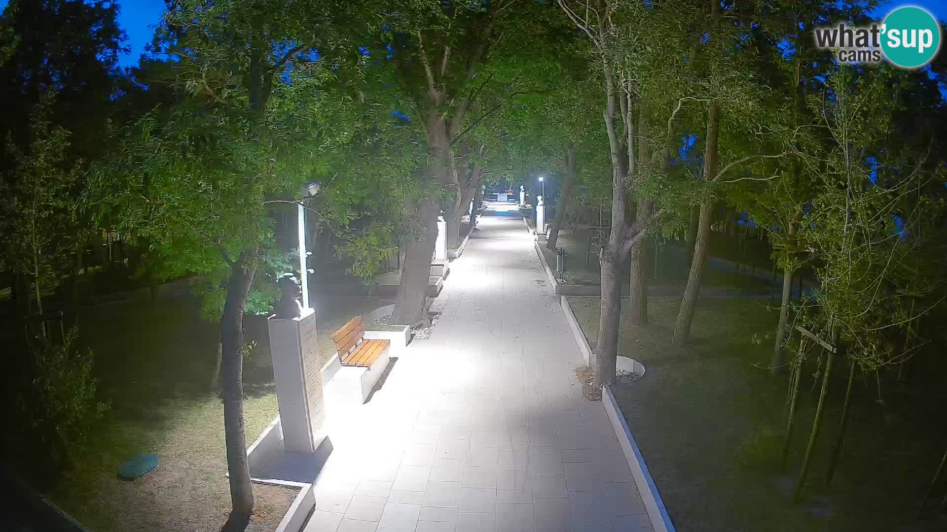 Webcam Schriftstellerpark Senj – Live am Meer