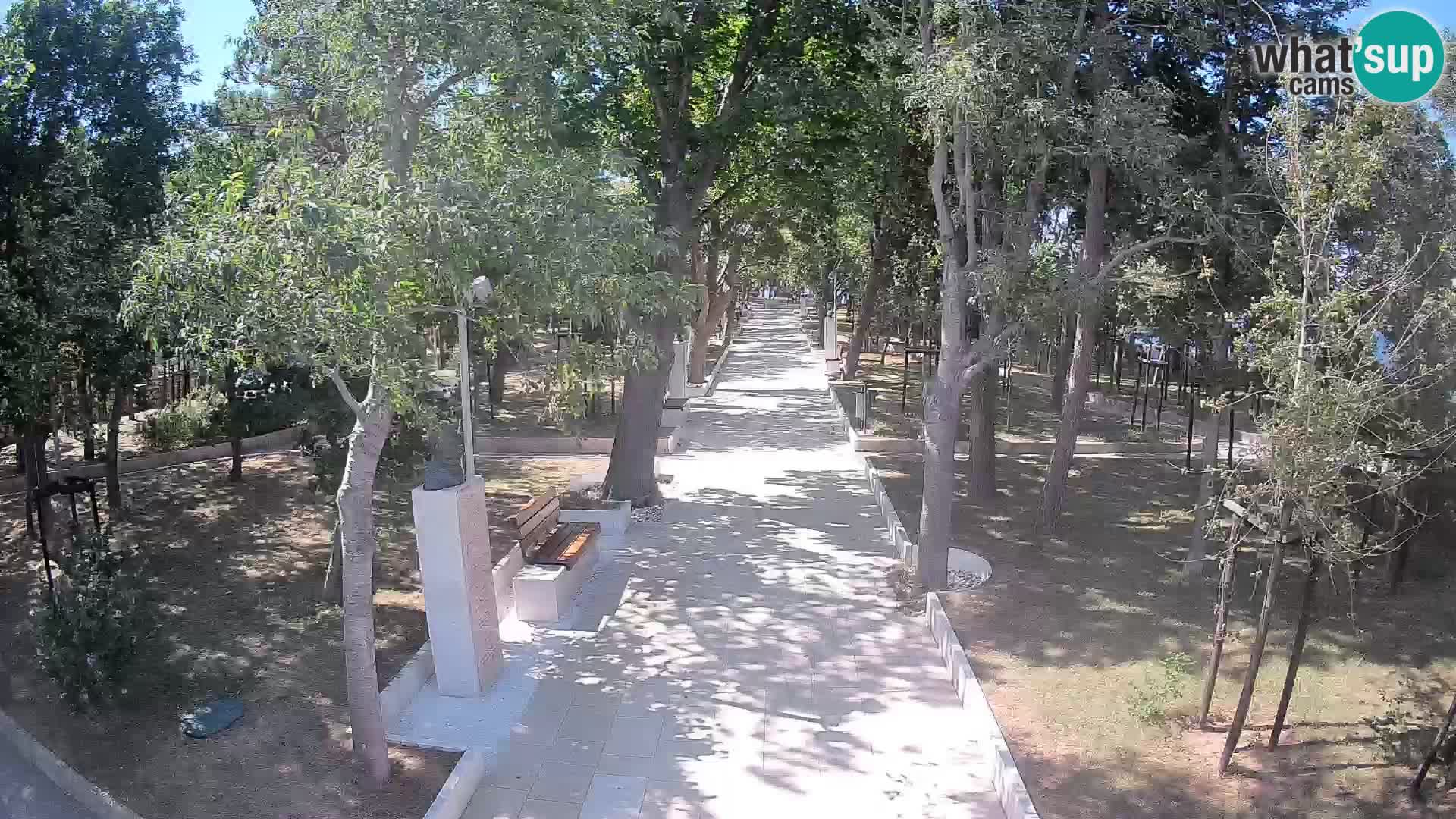 Park pisateljev Senj – Pogled v živo ob morju