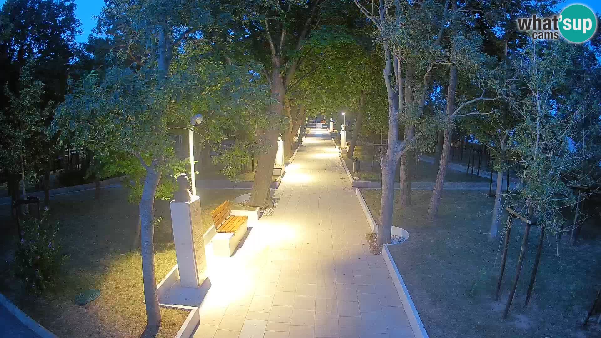 Writers’ Park Webcam Senj – Live by the Sea