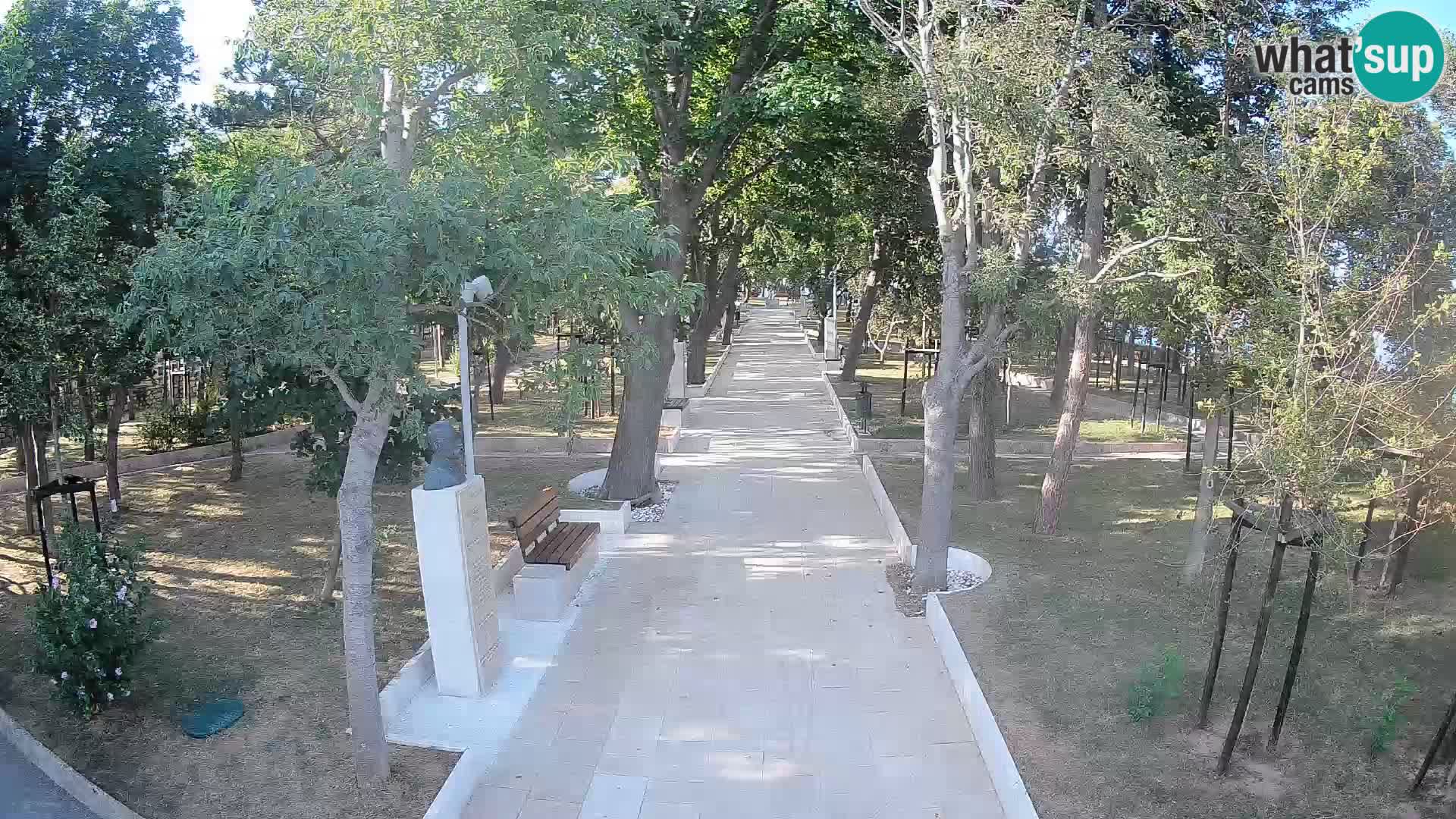 Webcam Schriftstellerpark Senj – Live am Meer