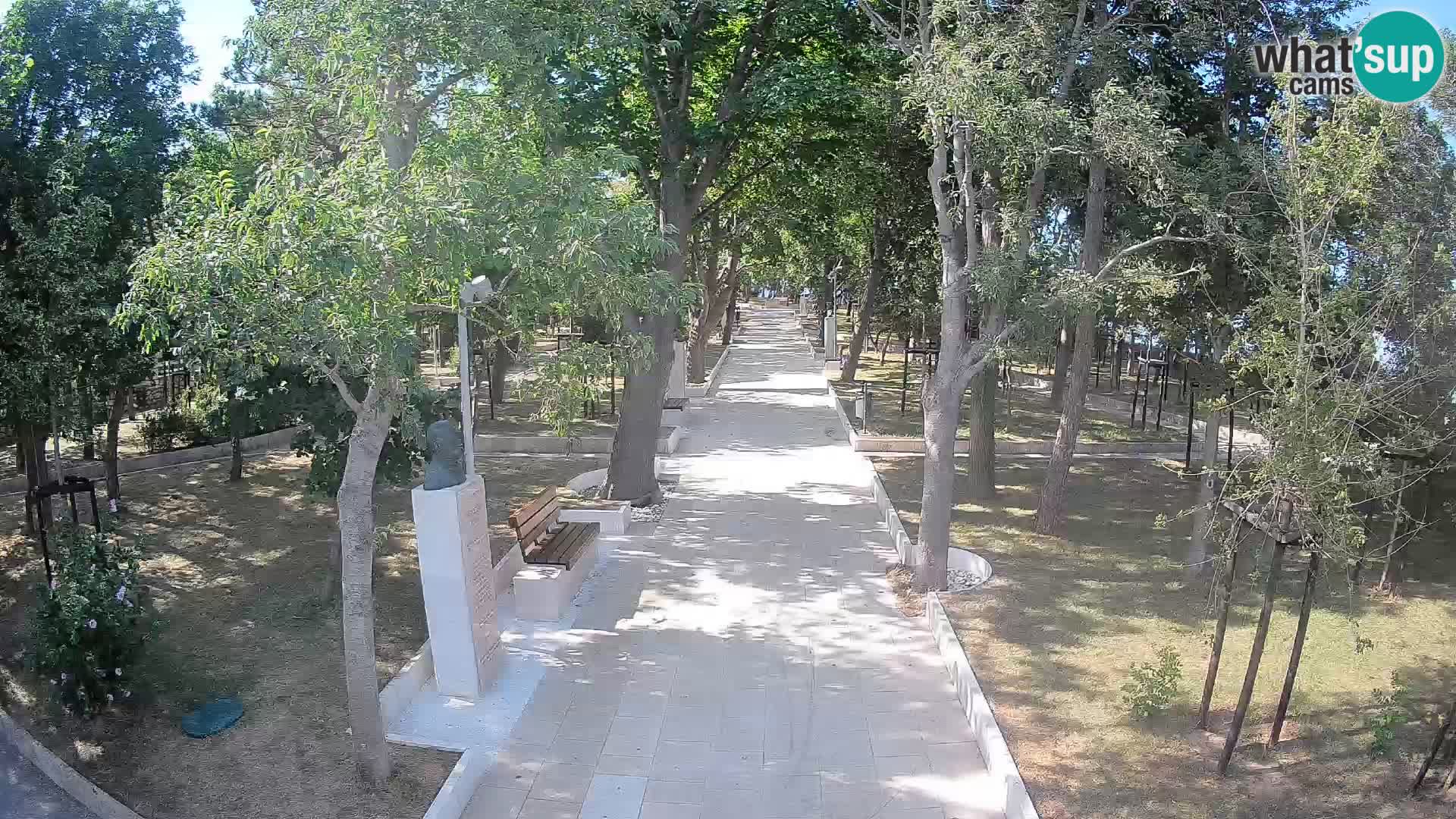 Webcam Schriftstellerpark Senj – Live am Meer