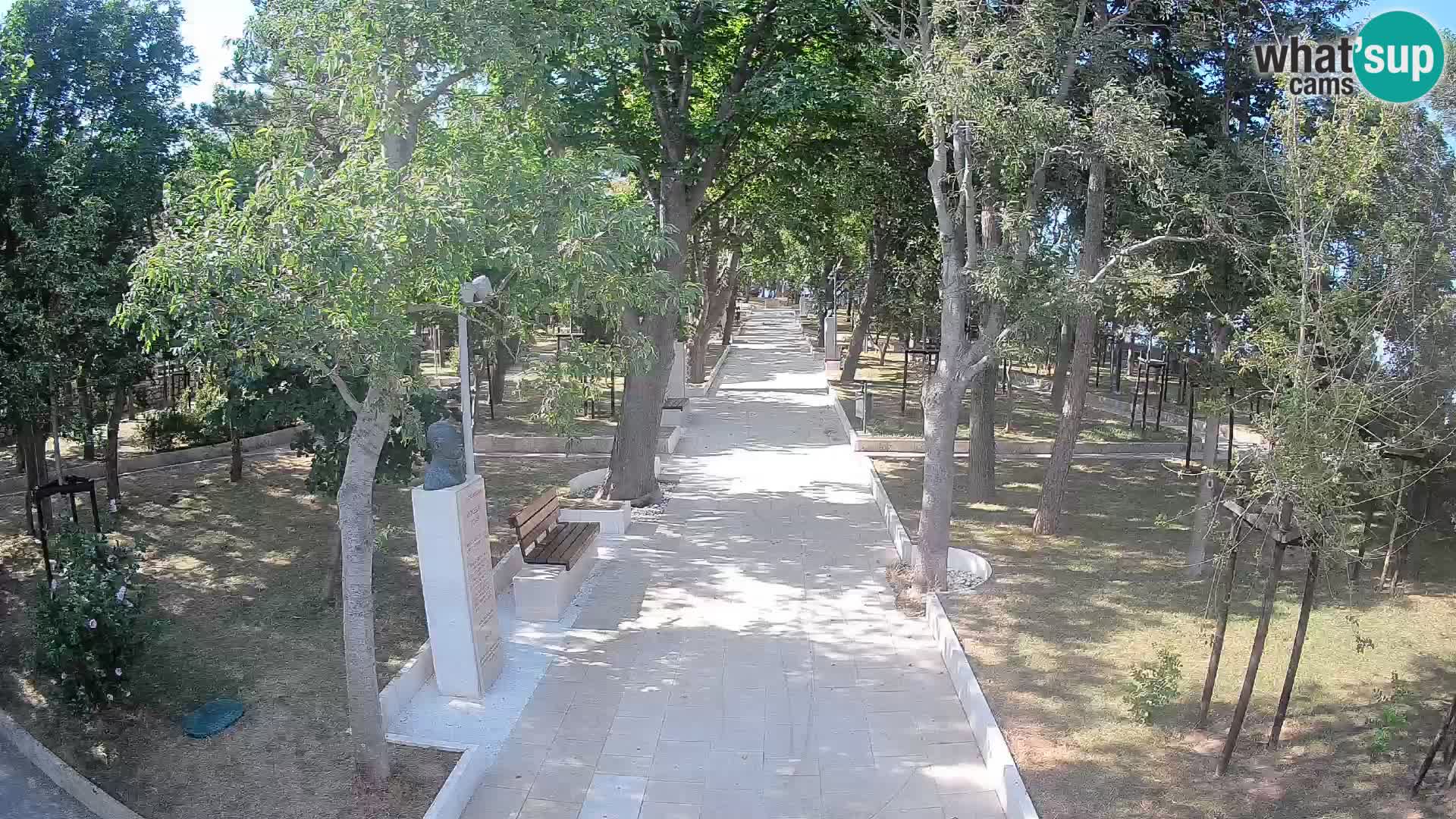 Webcam Schriftstellerpark Senj – Live am Meer