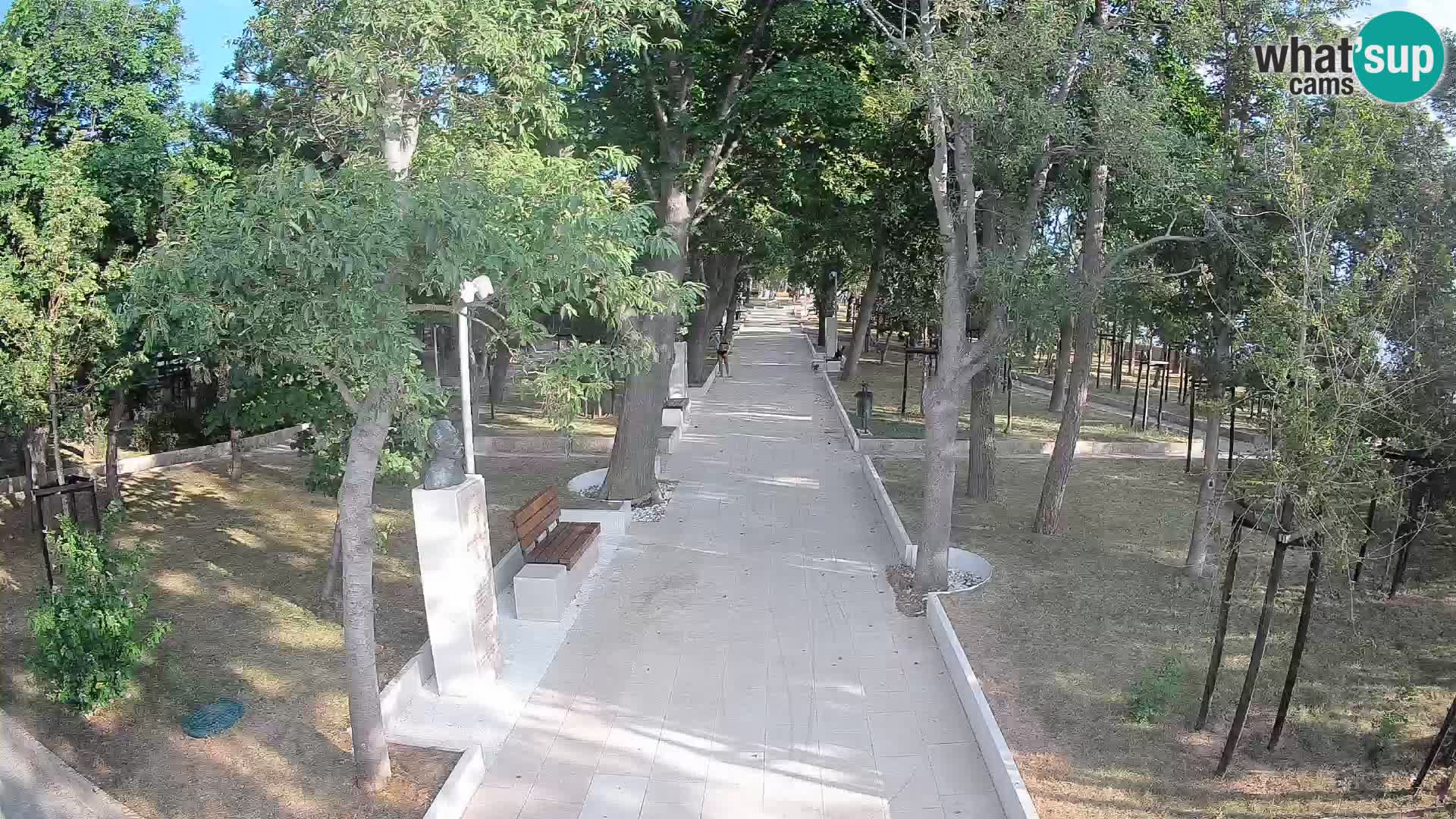 Webcam Schriftstellerpark Senj – Live am Meer