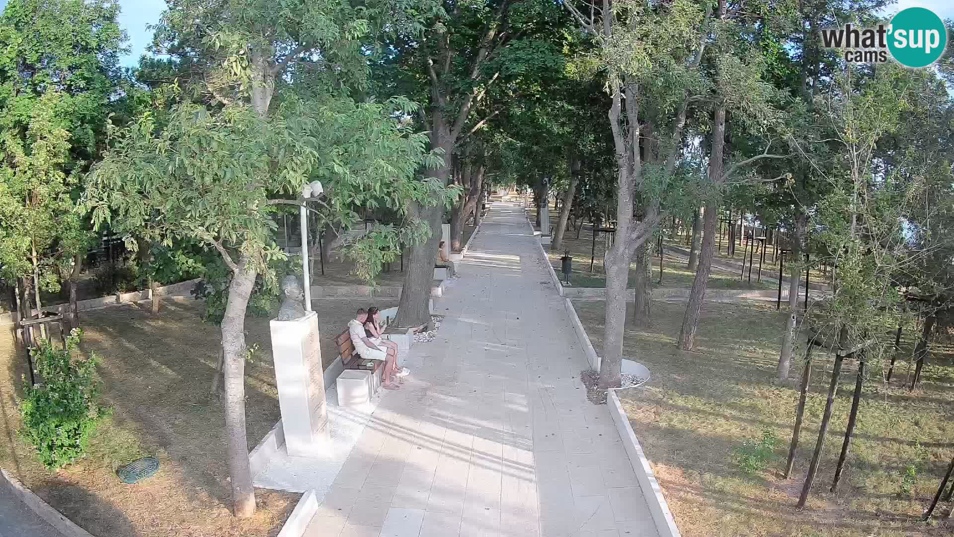Webcam Schriftstellerpark Senj – Live am Meer