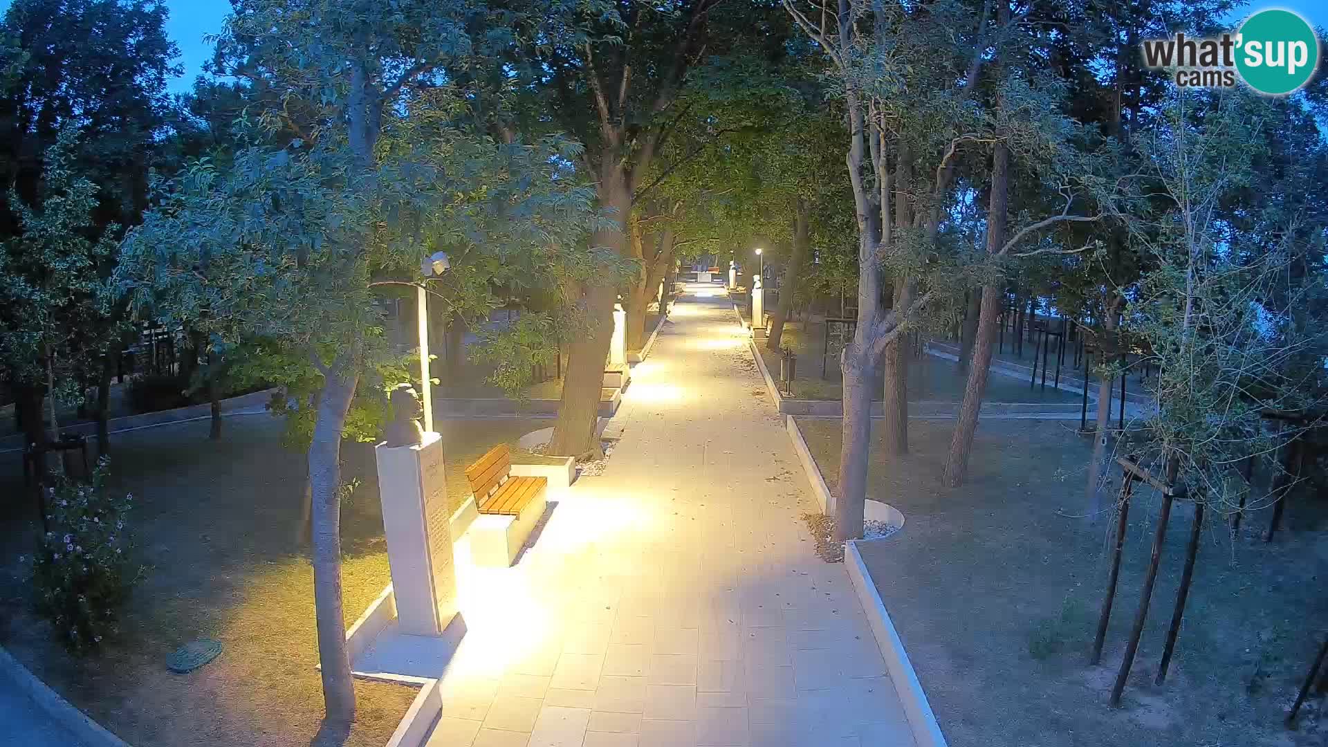 Webcam Schriftstellerpark Senj – Live am Meer