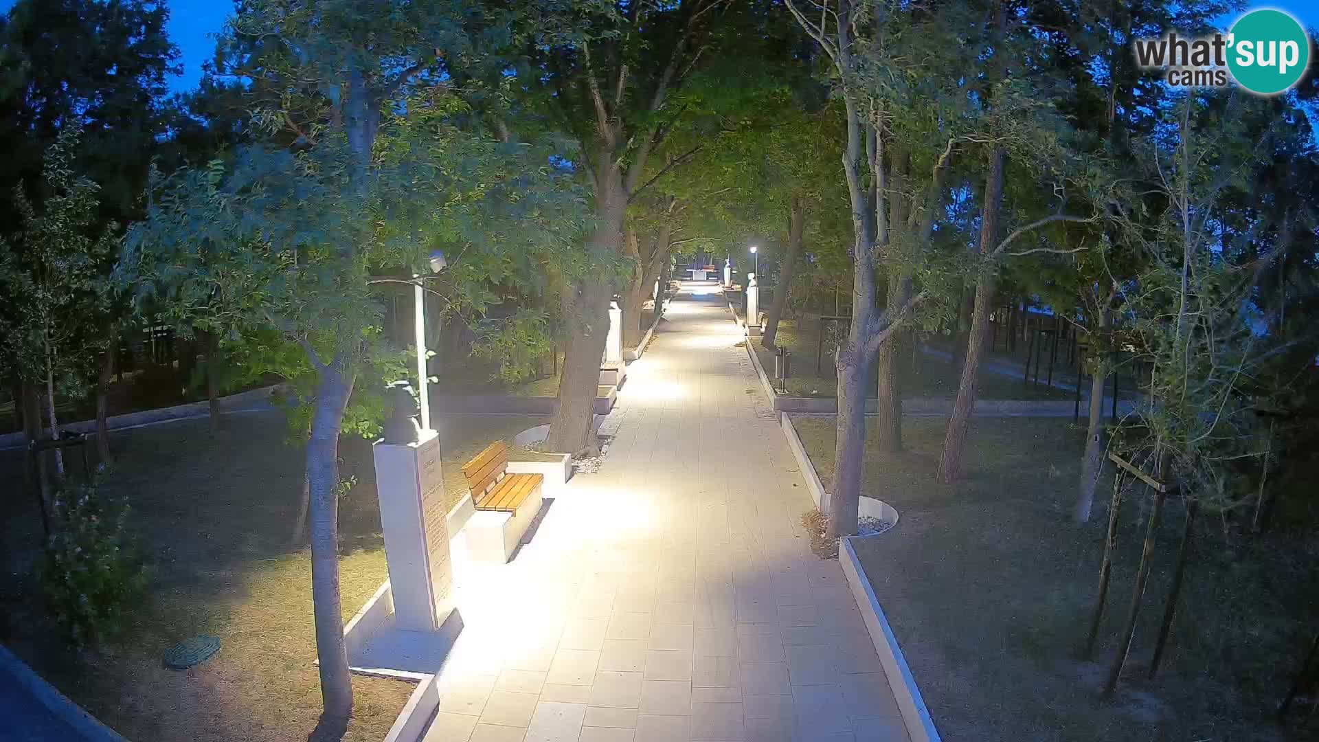 Webcam Schriftstellerpark Senj – Live am Meer