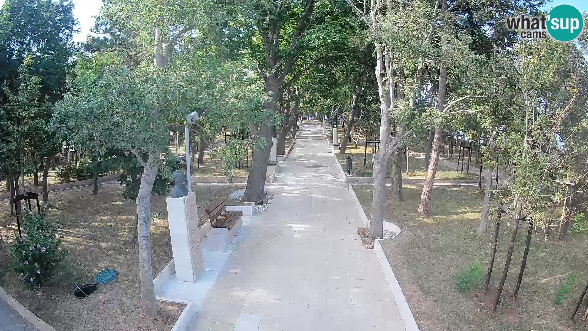 Webcam Schriftstellerpark Senj – Live am Meer