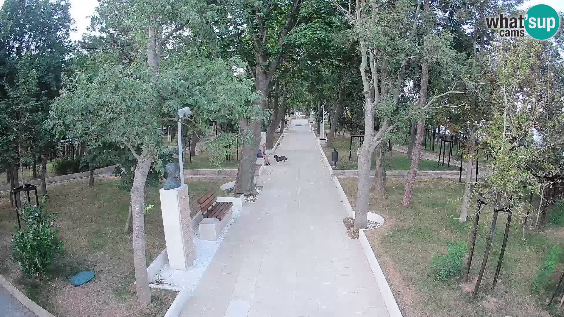Park pisateljev Senj – Pogled v živo ob morju