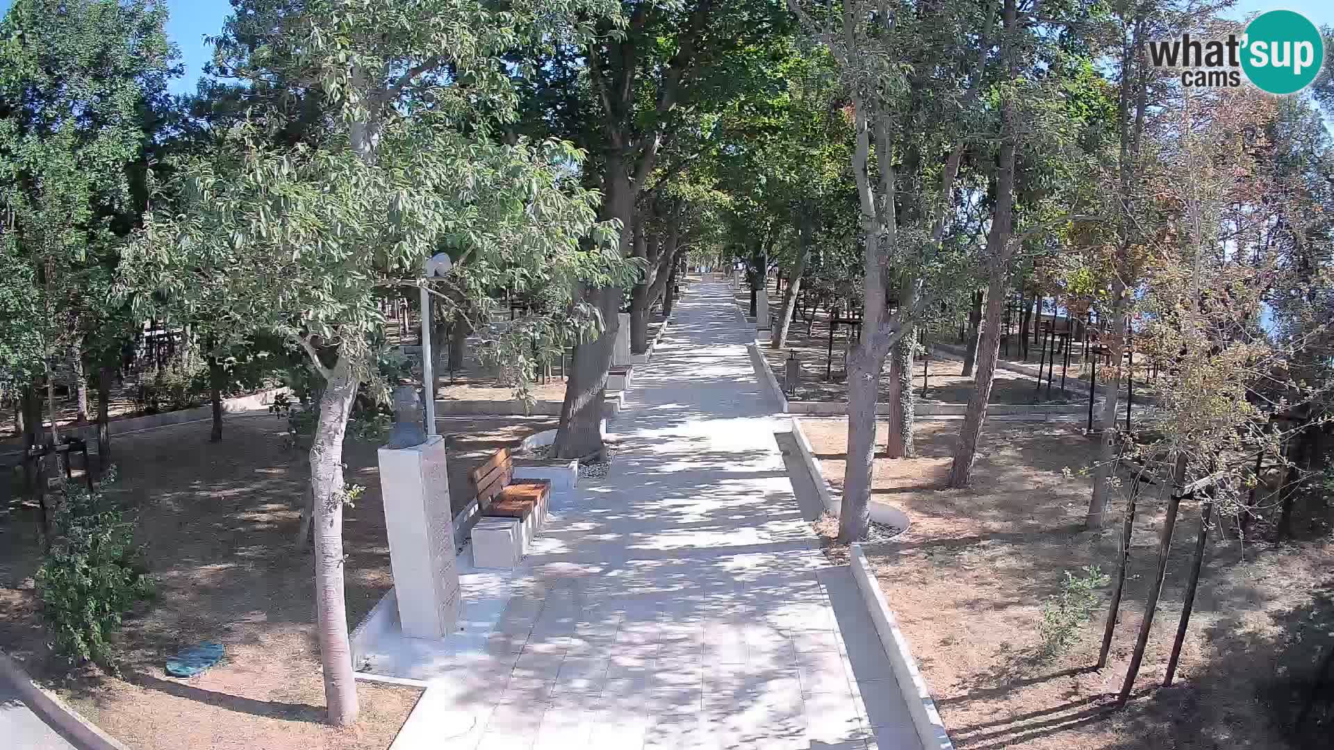 Webcam Schriftstellerpark Senj – Live am Meer