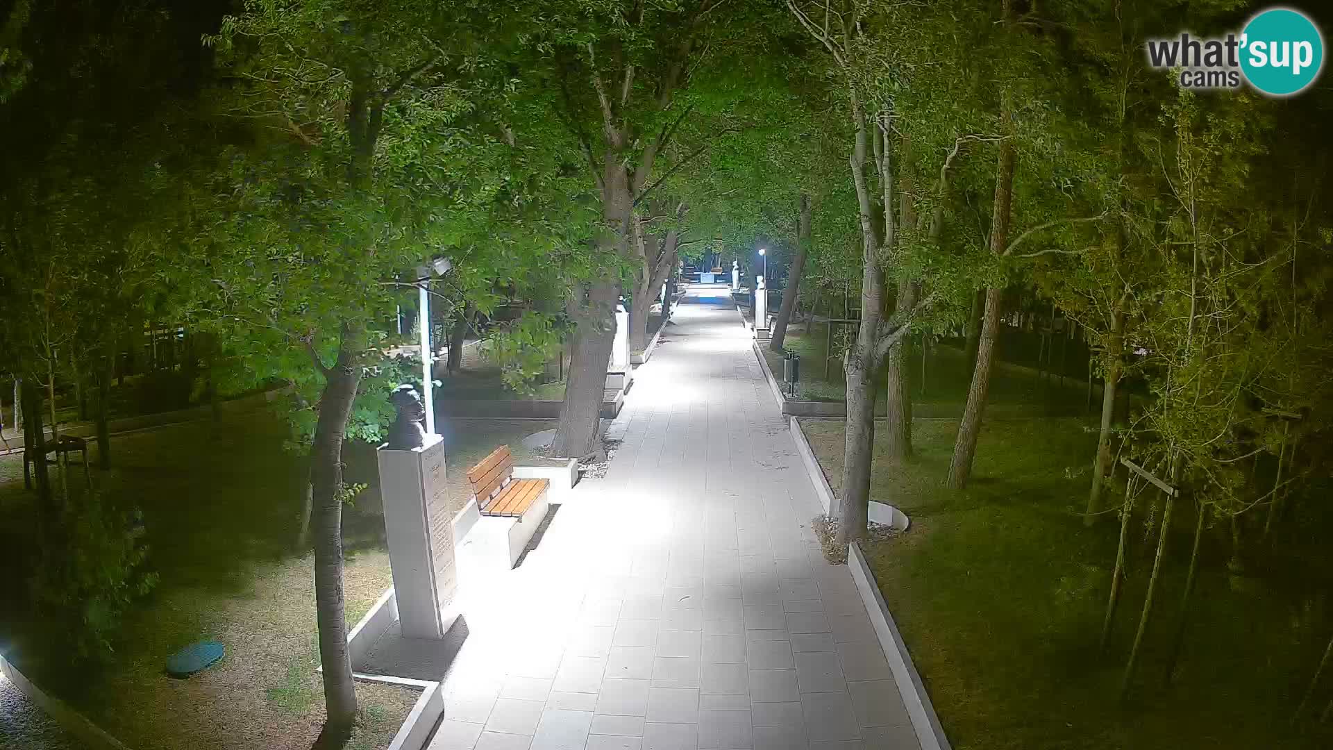 Writers’ Park Webcam Senj – Live by the Sea