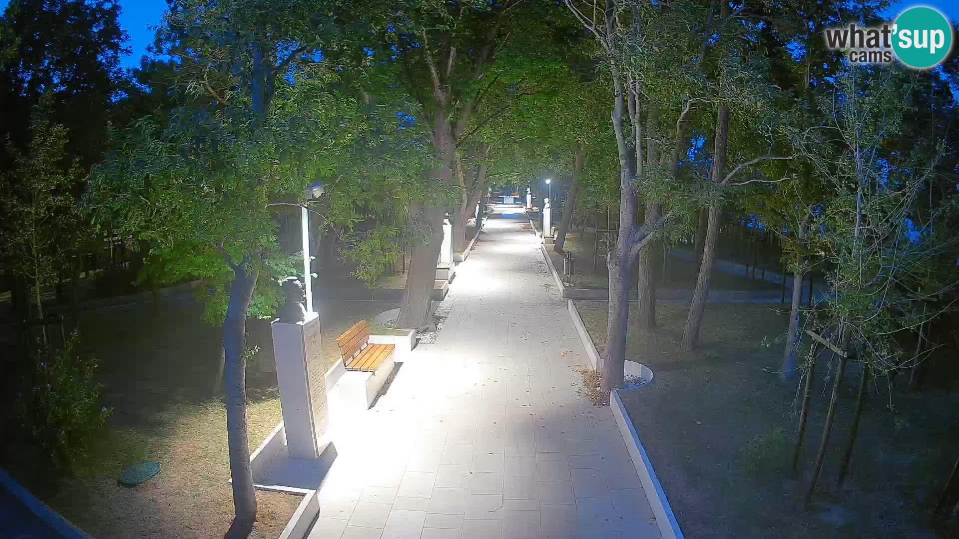 Webcam Schriftstellerpark Senj – Live am Meer