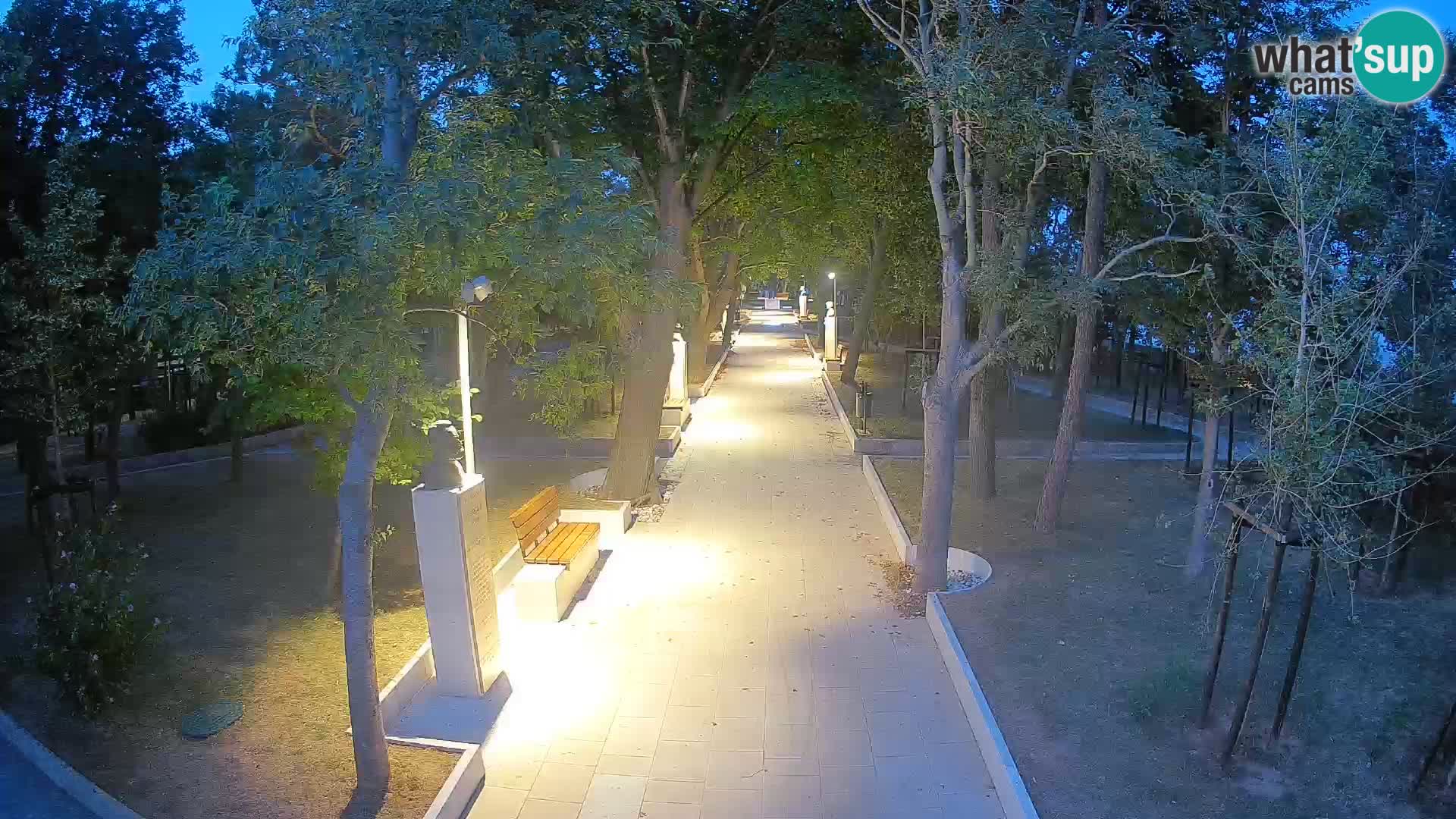 Writers’ Park Webcam Senj – Live by the Sea