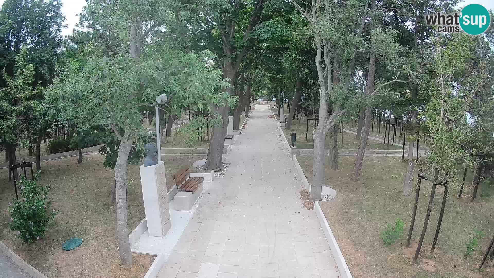 Webcam Schriftstellerpark Senj – Live am Meer
