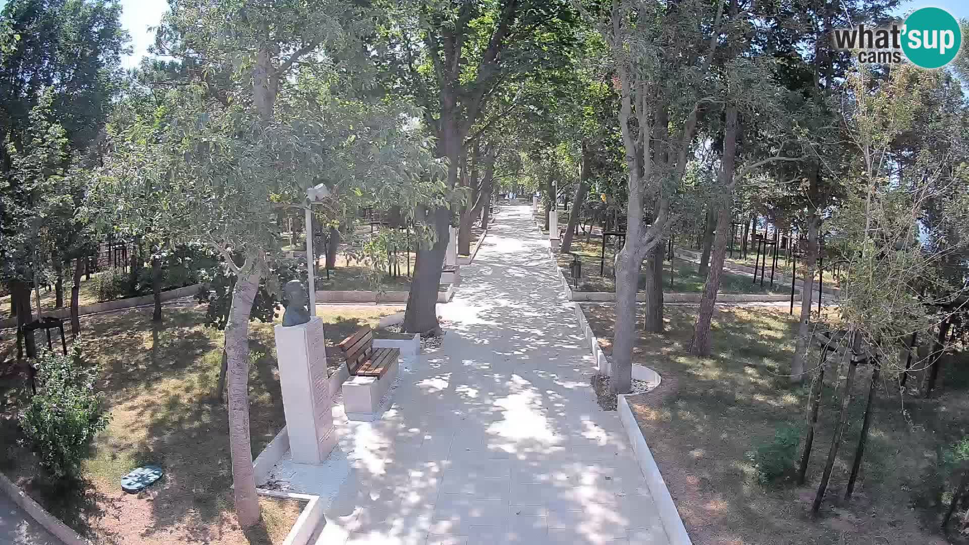 Writers’ Park Webcam Senj – Live by the Sea