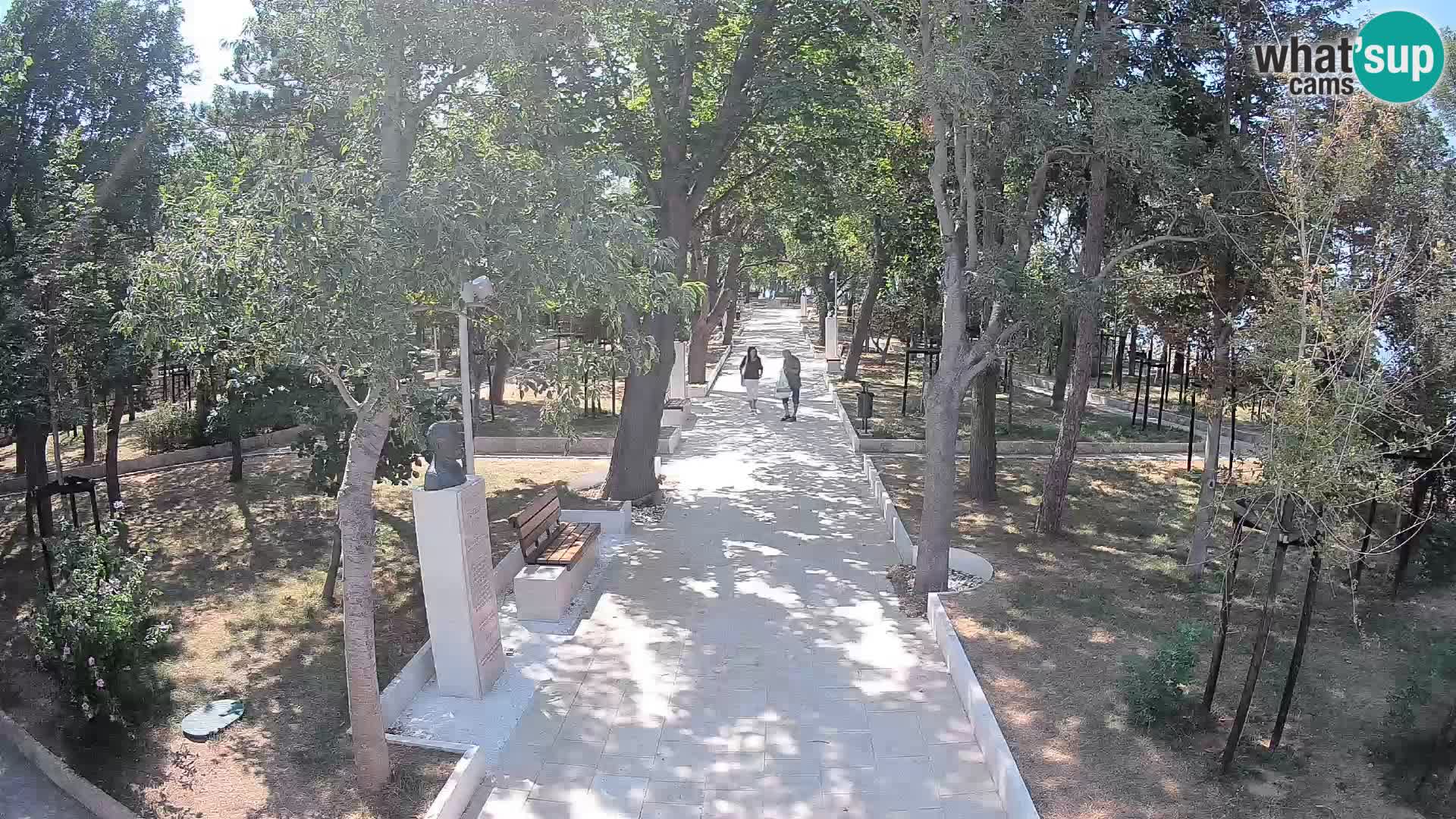 Webcam Schriftstellerpark Senj – Live am Meer