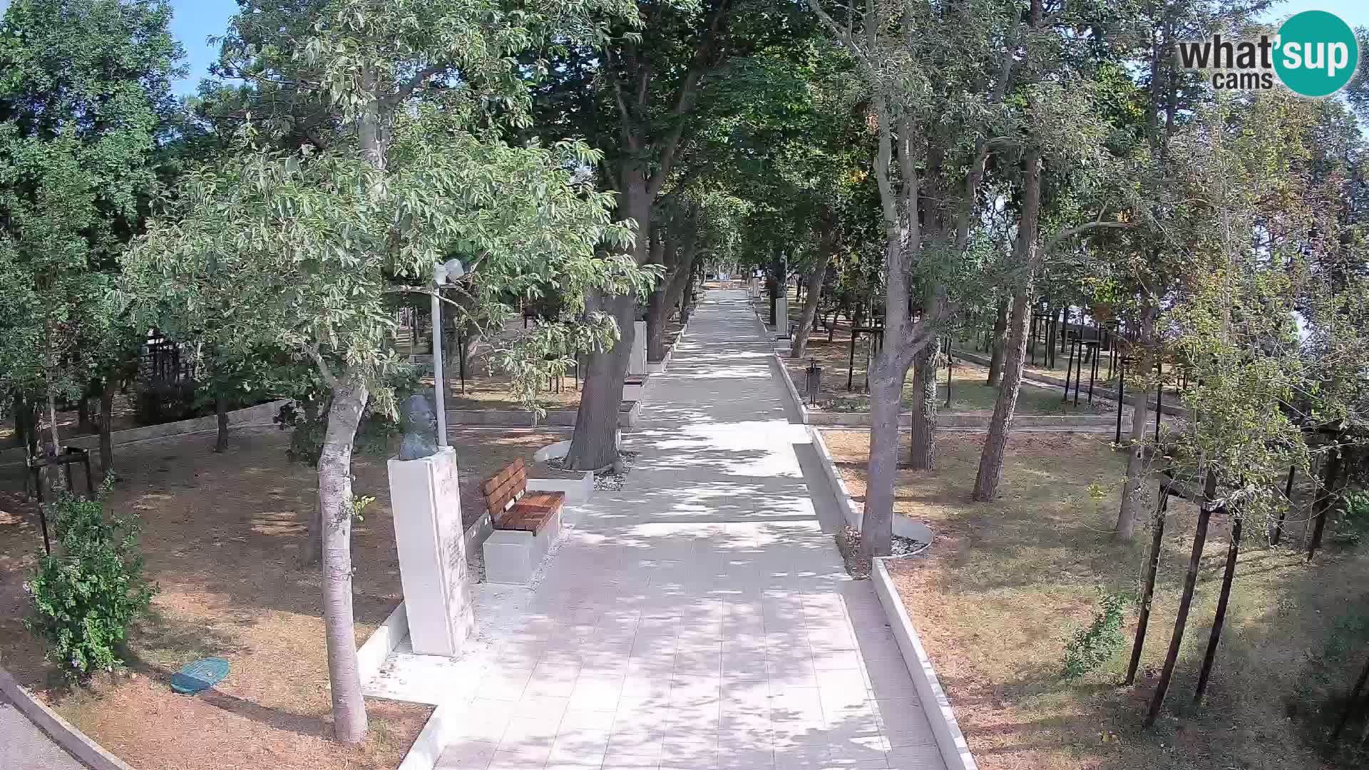 Webcam Schriftstellerpark Senj – Live am Meer
