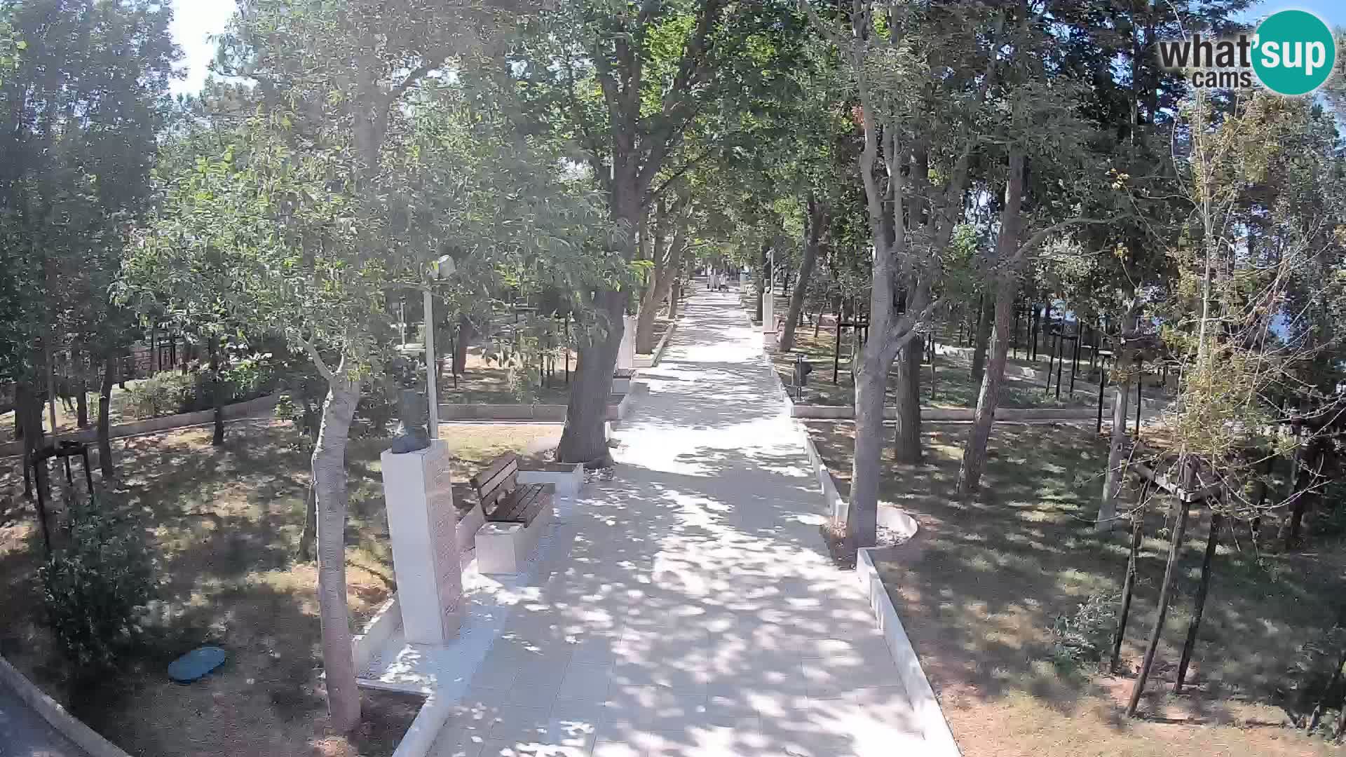 Park pisateljev Senj – Pogled v živo ob morju