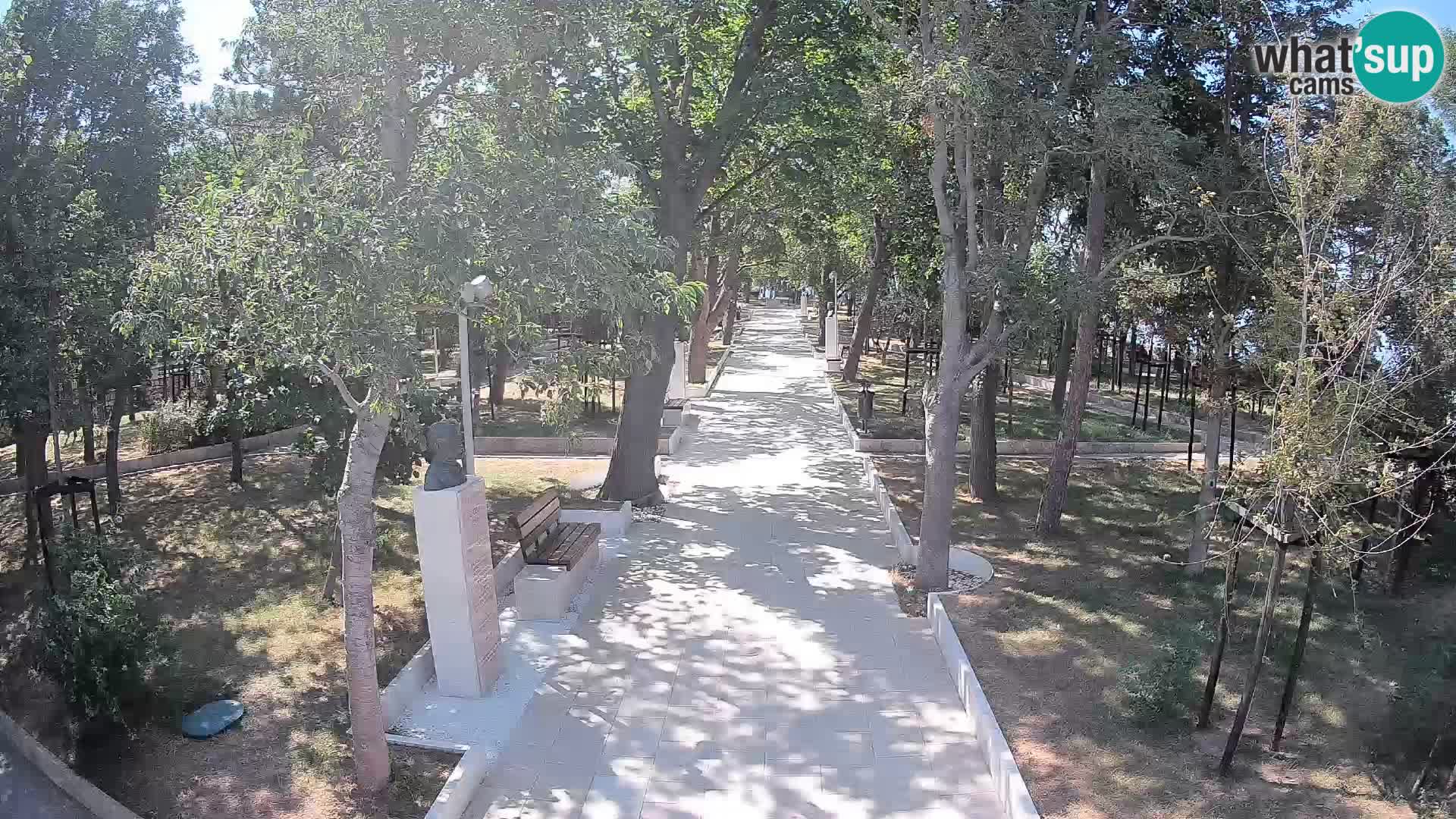 Webcam Schriftstellerpark Senj – Live am Meer