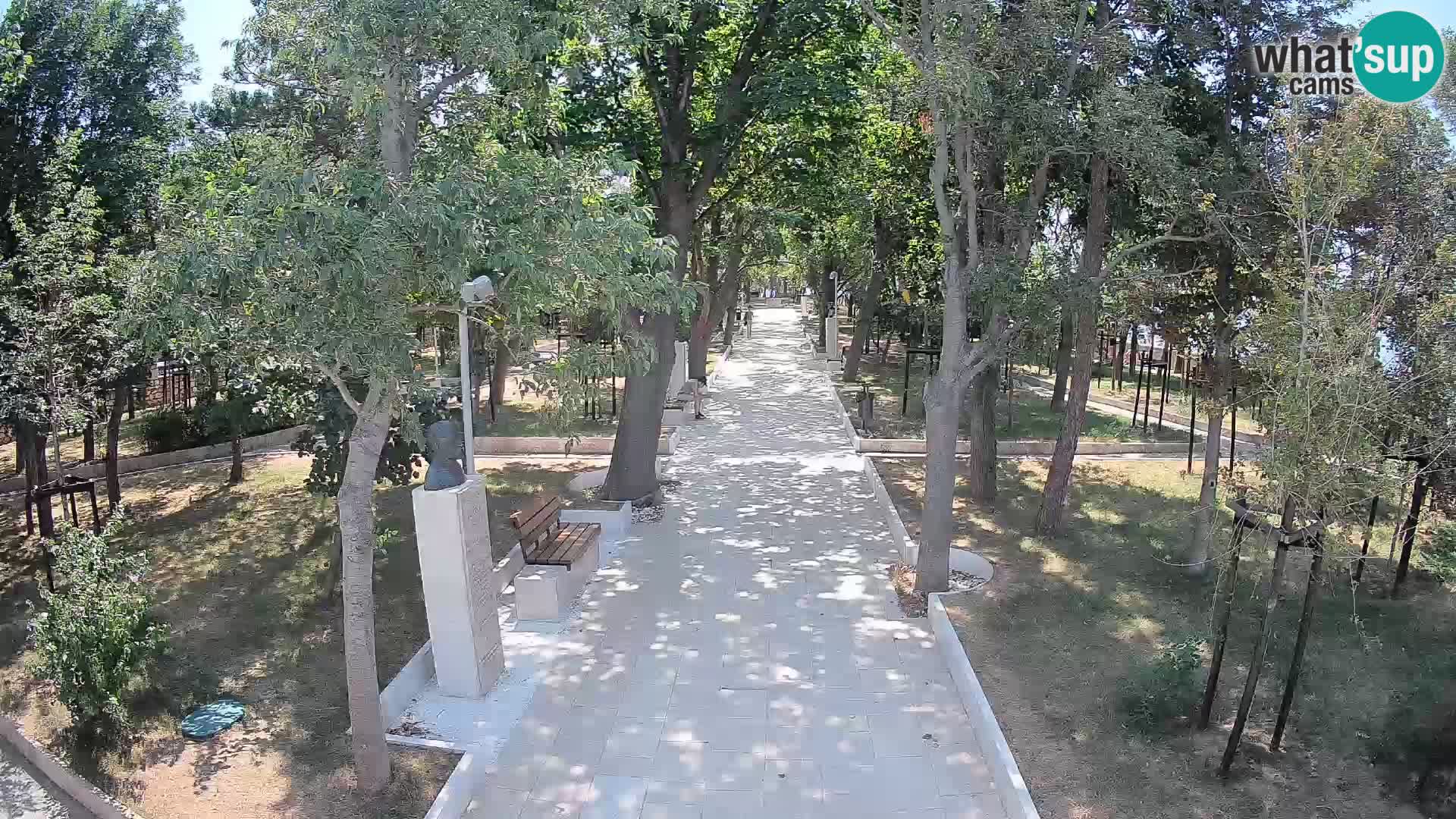 Webcam Schriftstellerpark Senj – Live am Meer