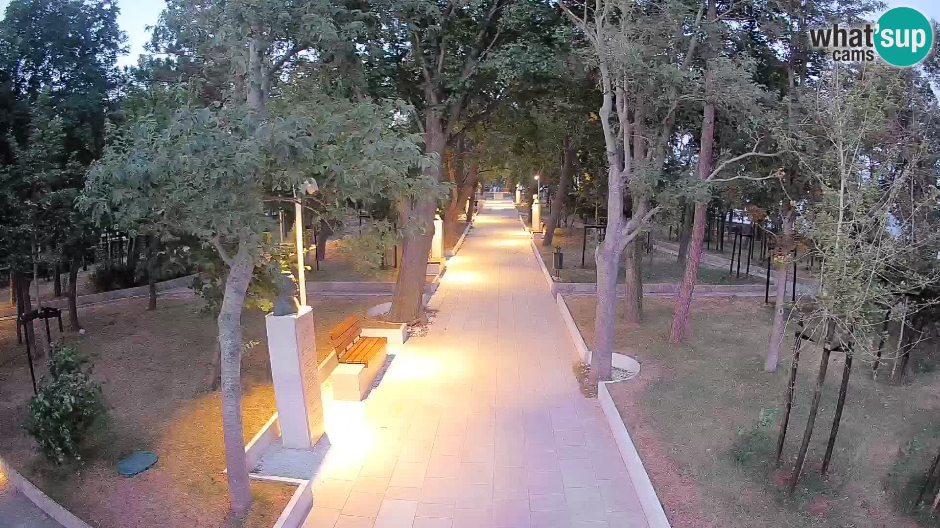 Webcam Schriftstellerpark Senj – Live am Meer