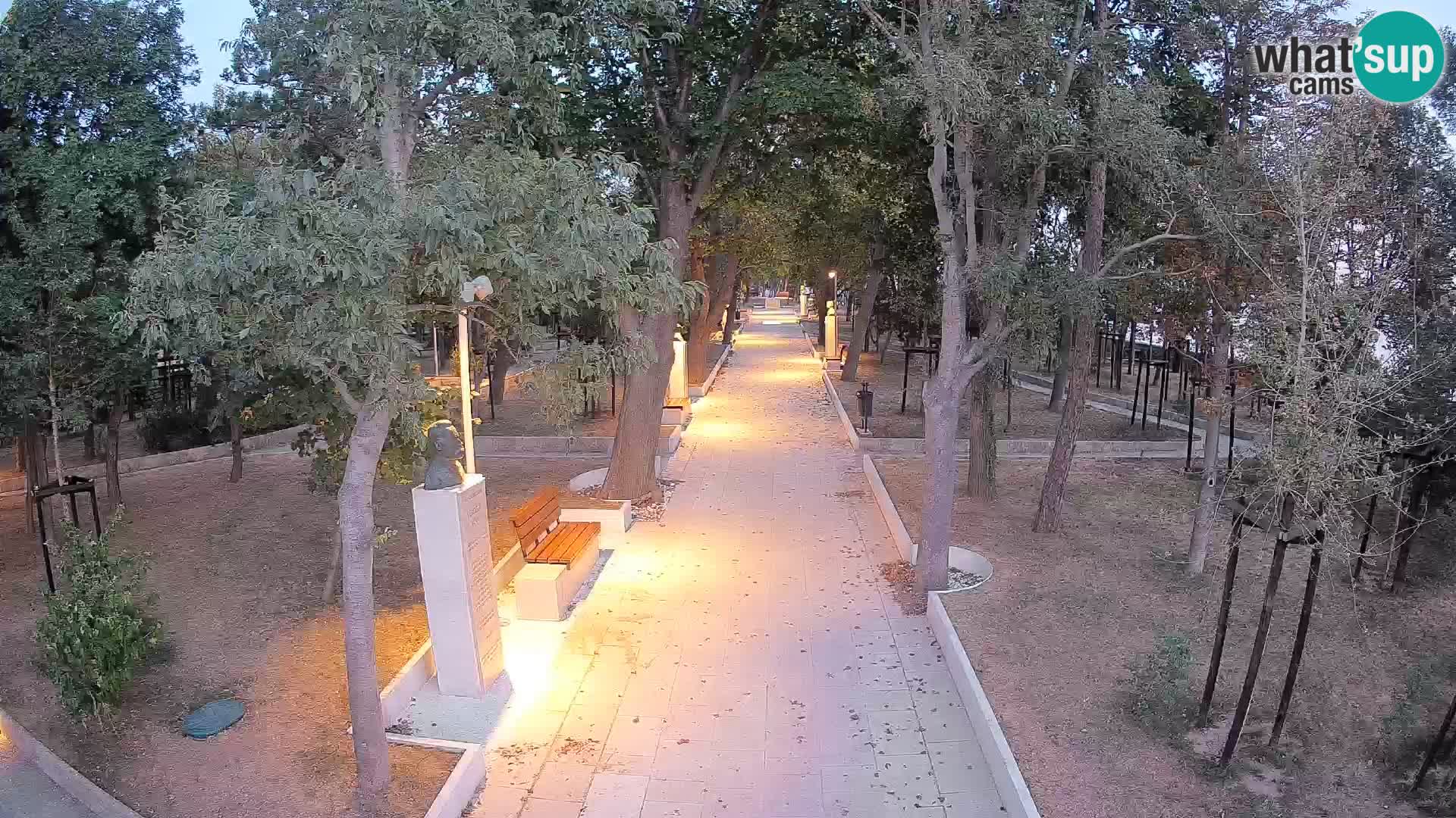 Webcam Schriftstellerpark Senj – Live am Meer