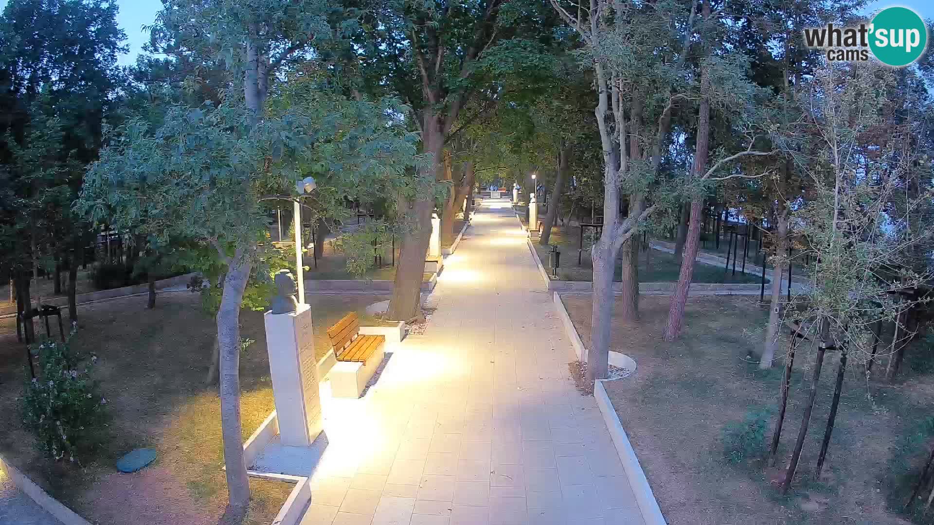 Webcam Schriftstellerpark Senj – Live am Meer