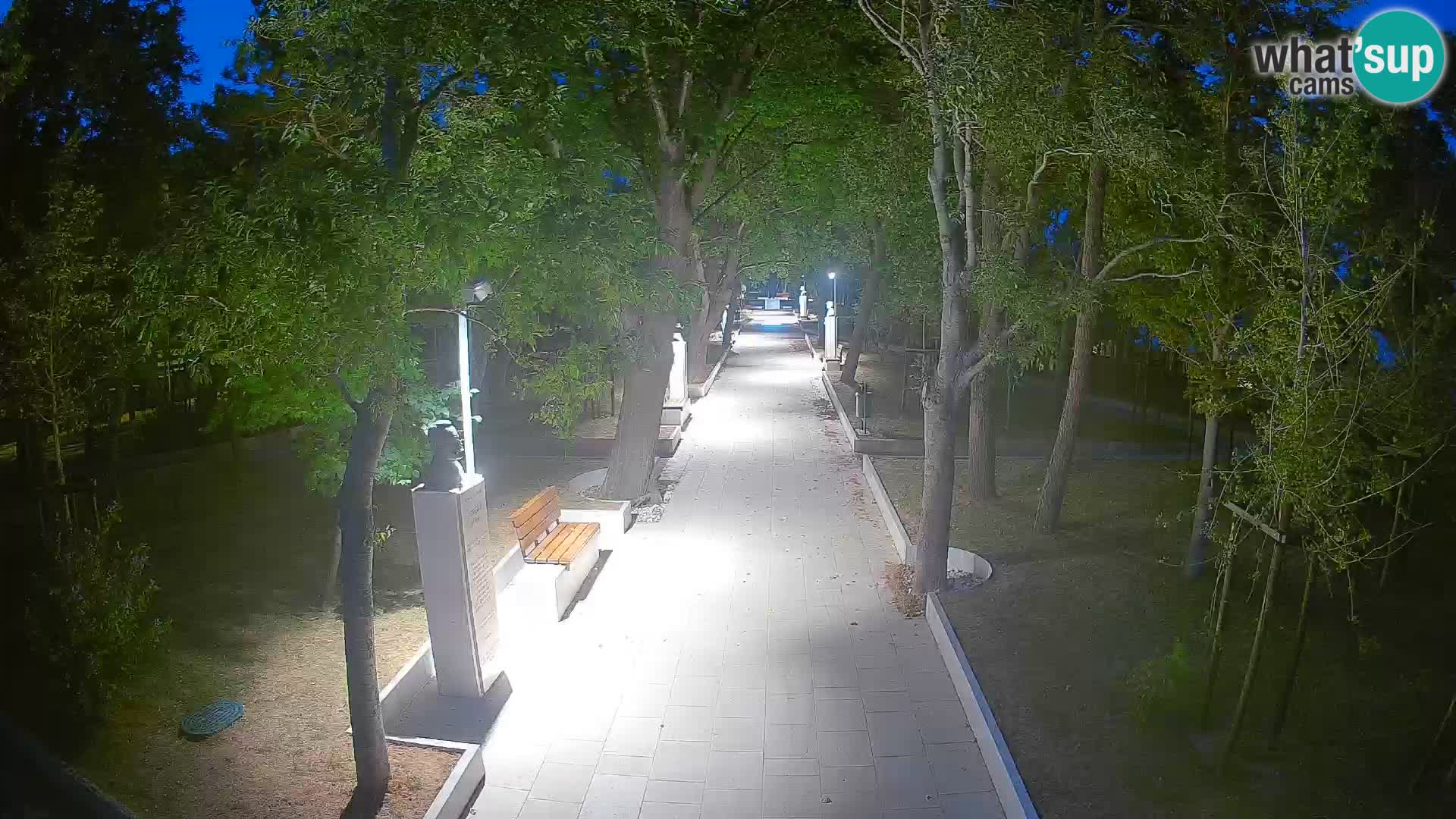 Webcam Schriftstellerpark Senj – Live am Meer