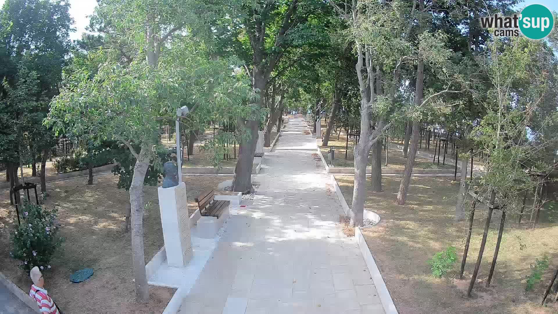 Park pisateljev Senj – Pogled v živo ob morju