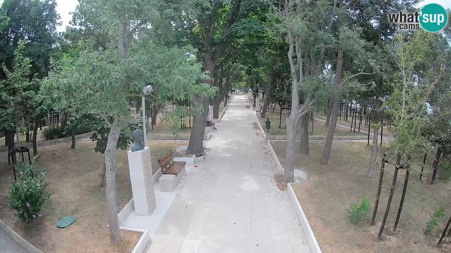 Park pisateljev Senj – Pogled v živo ob morju