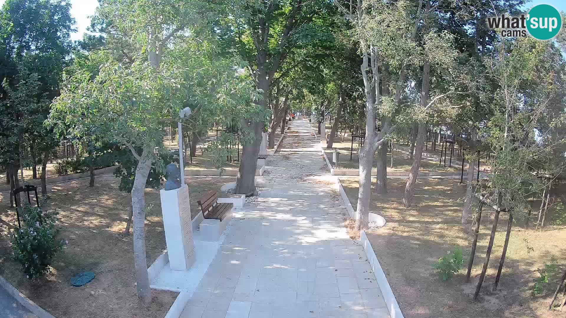 Park pisateljev Senj – Pogled v živo ob morju