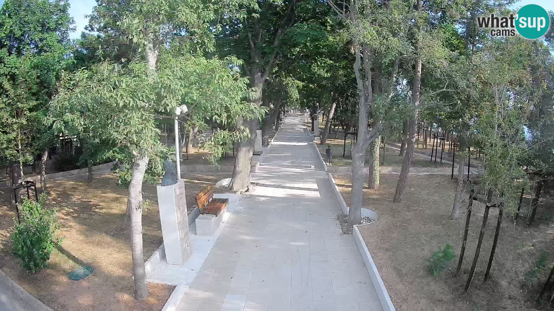 Writers’ Park Webcam Senj – Live by the Sea