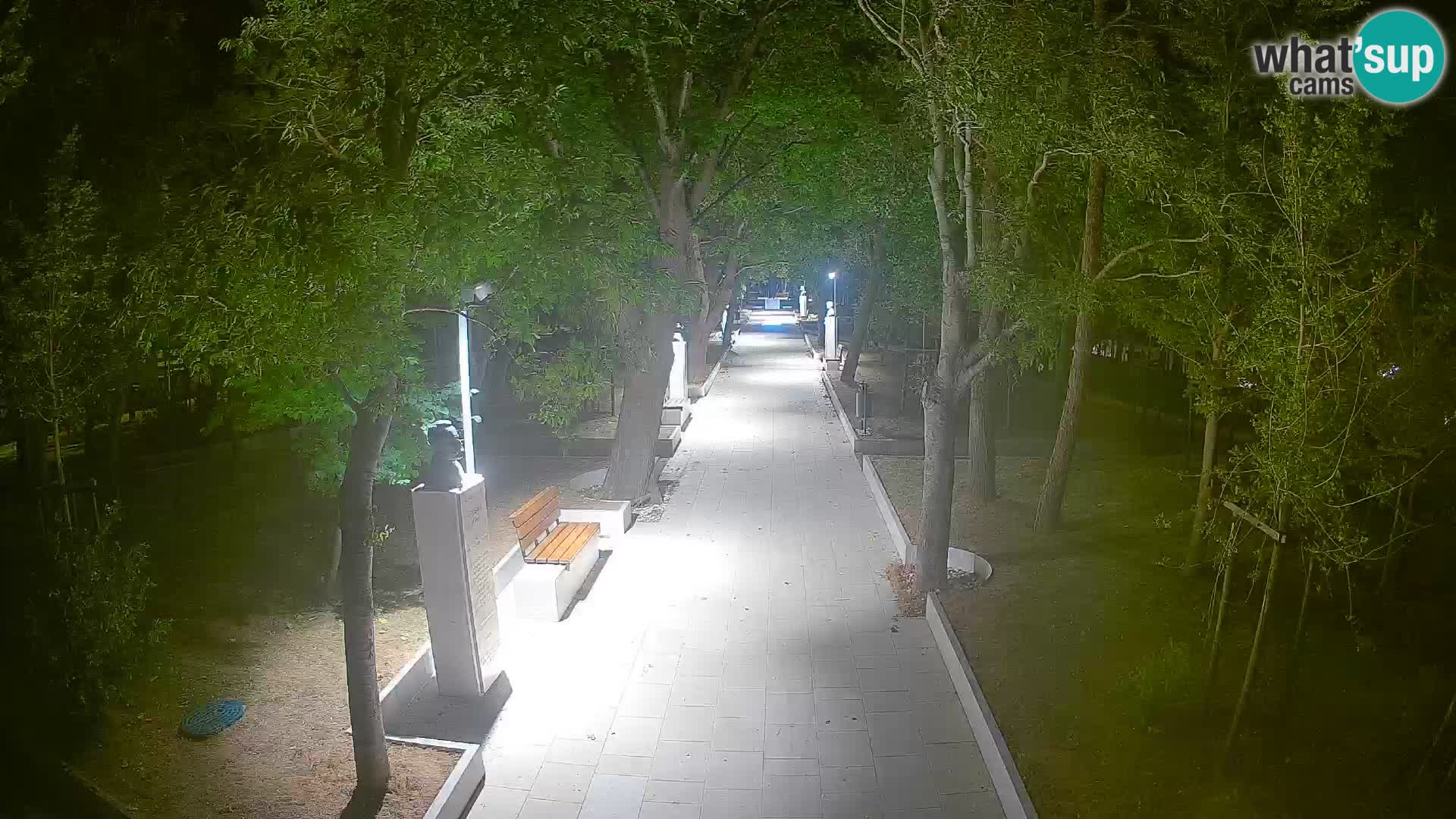 Webcam Schriftstellerpark Senj – Live am Meer