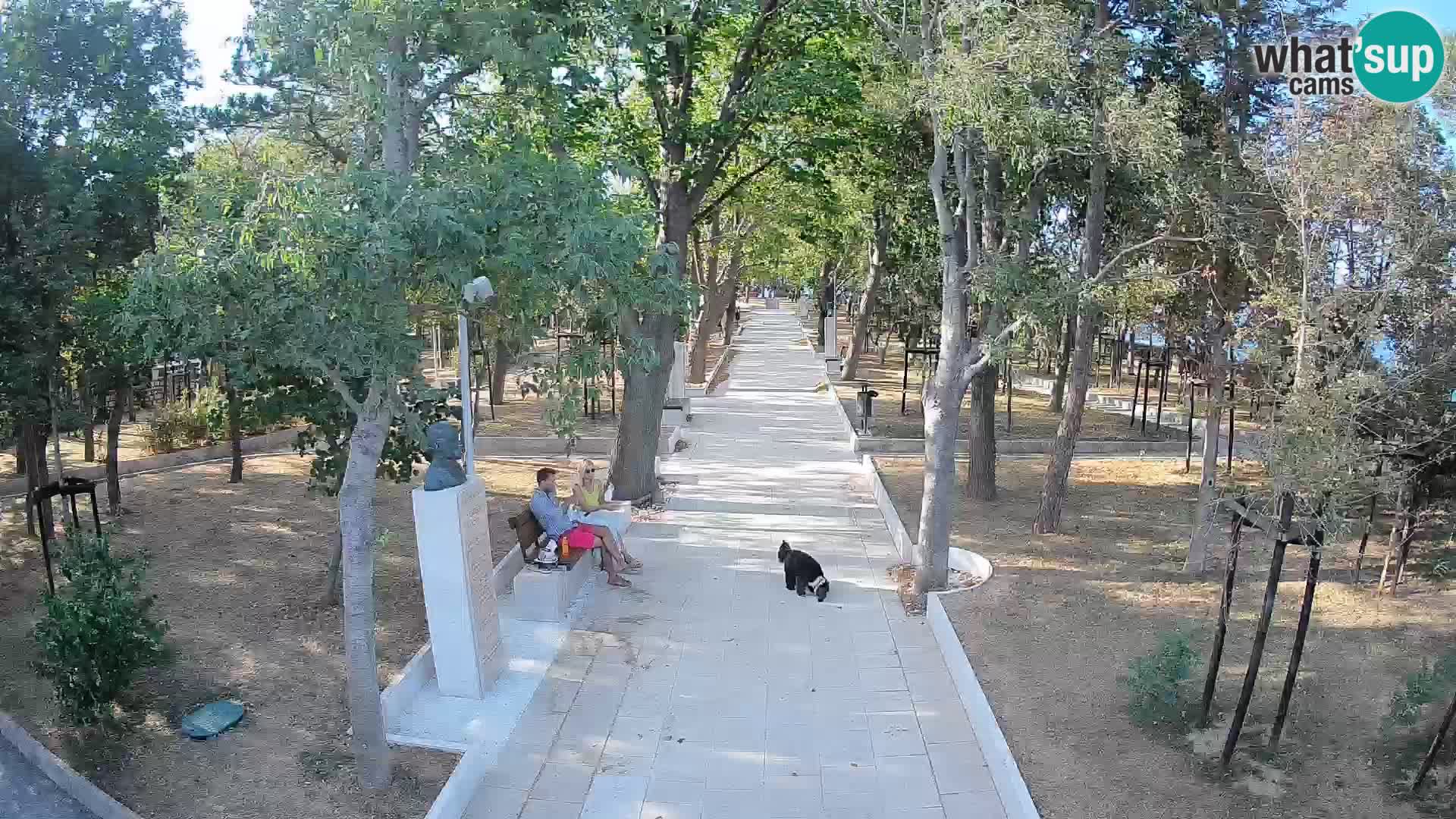 Park pisateljev Senj – Pogled v živo ob morju