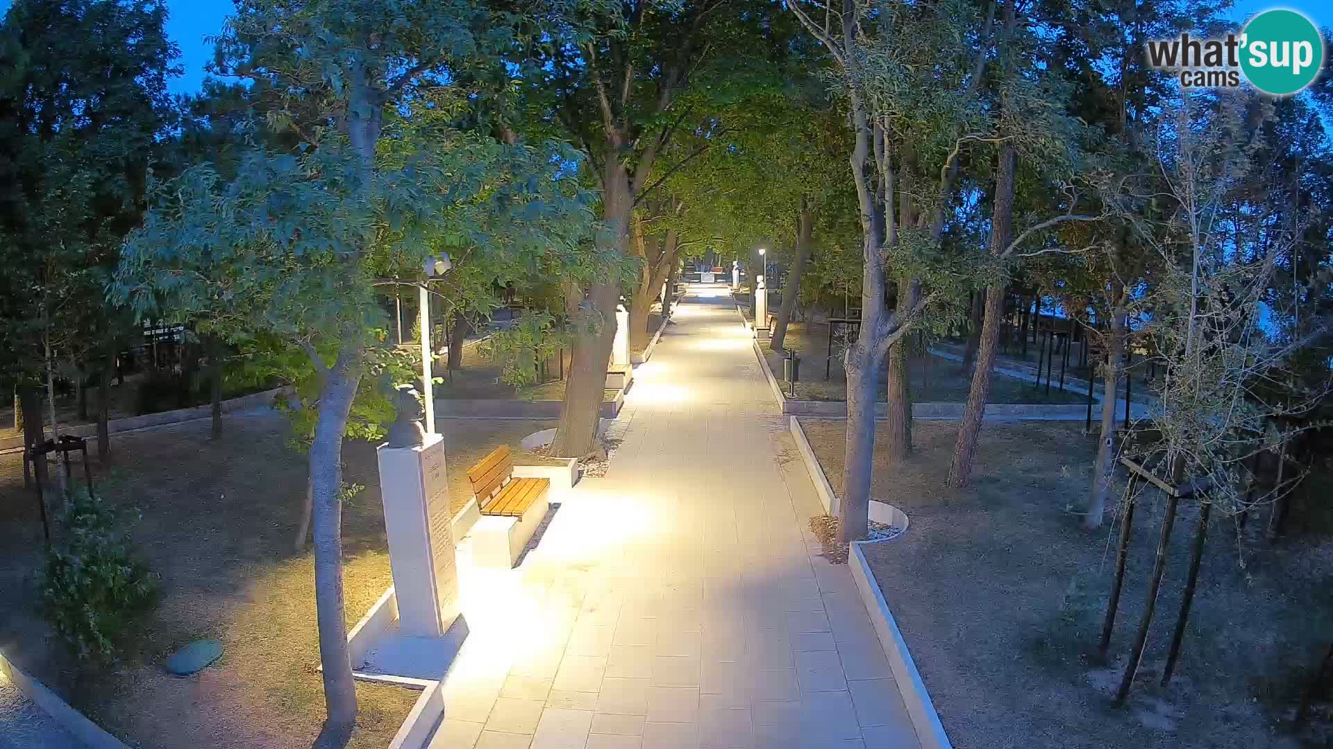 Writers’ Park Webcam Senj – Live by the Sea