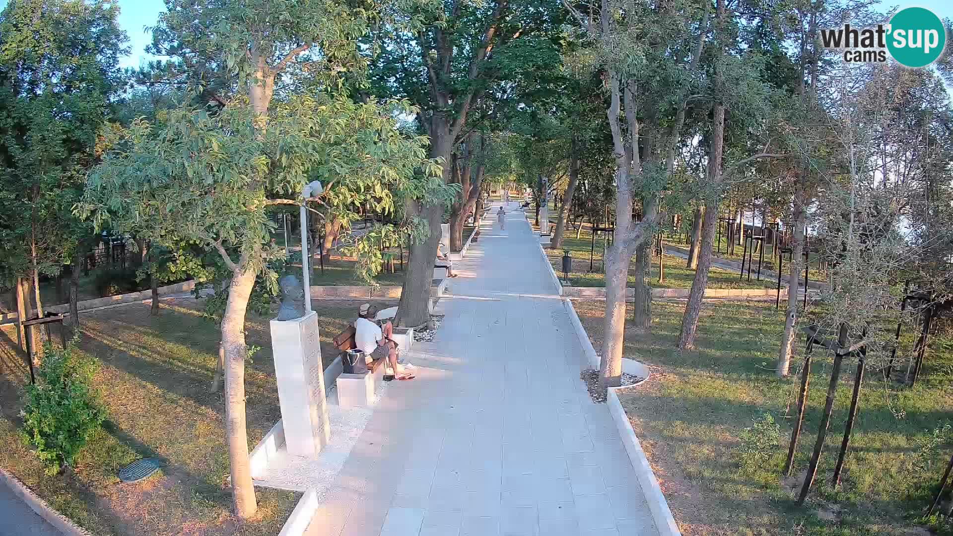 Webcam Schriftstellerpark Senj – Live am Meer