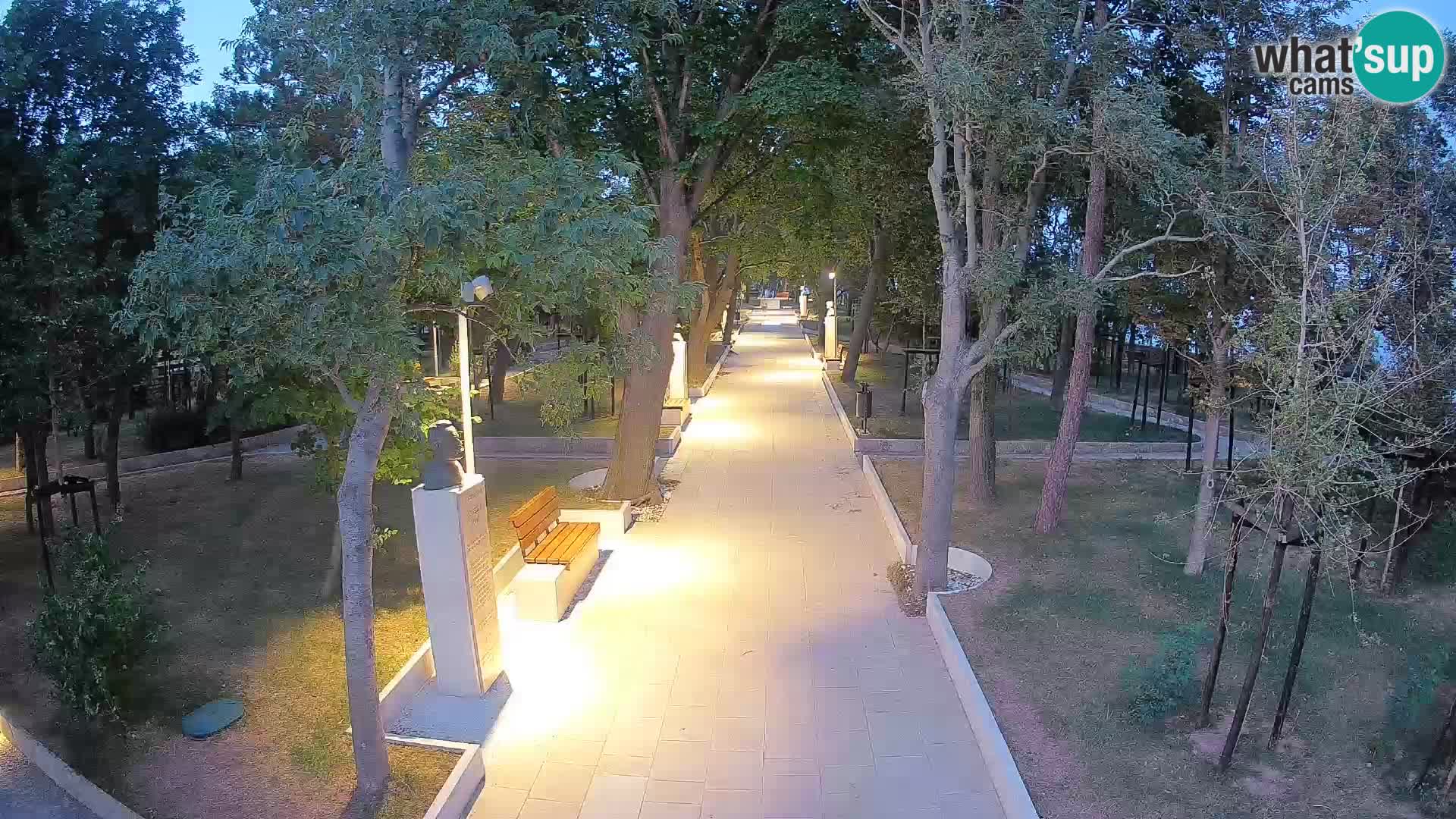 Writers’ Park Webcam Senj – Live by the Sea
