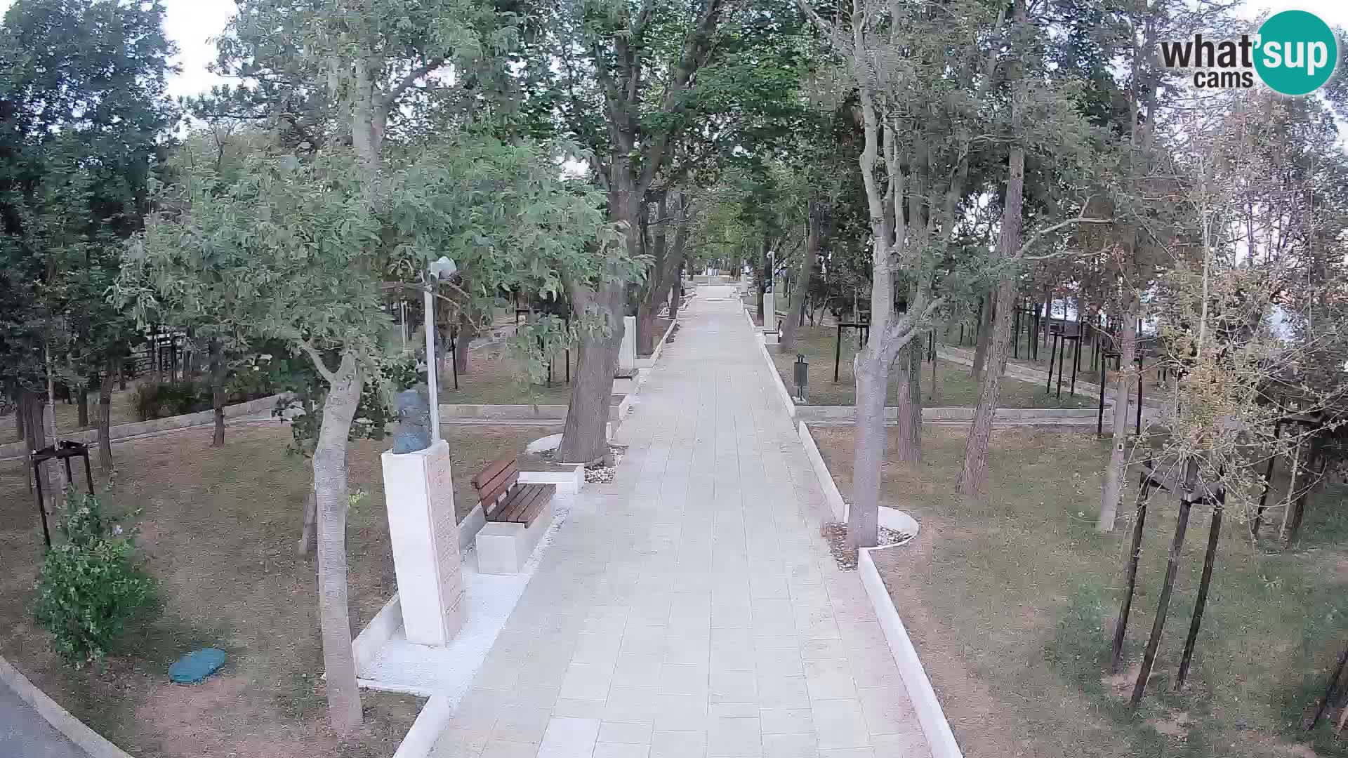 Park pisateljev Senj – Pogled v živo ob morju