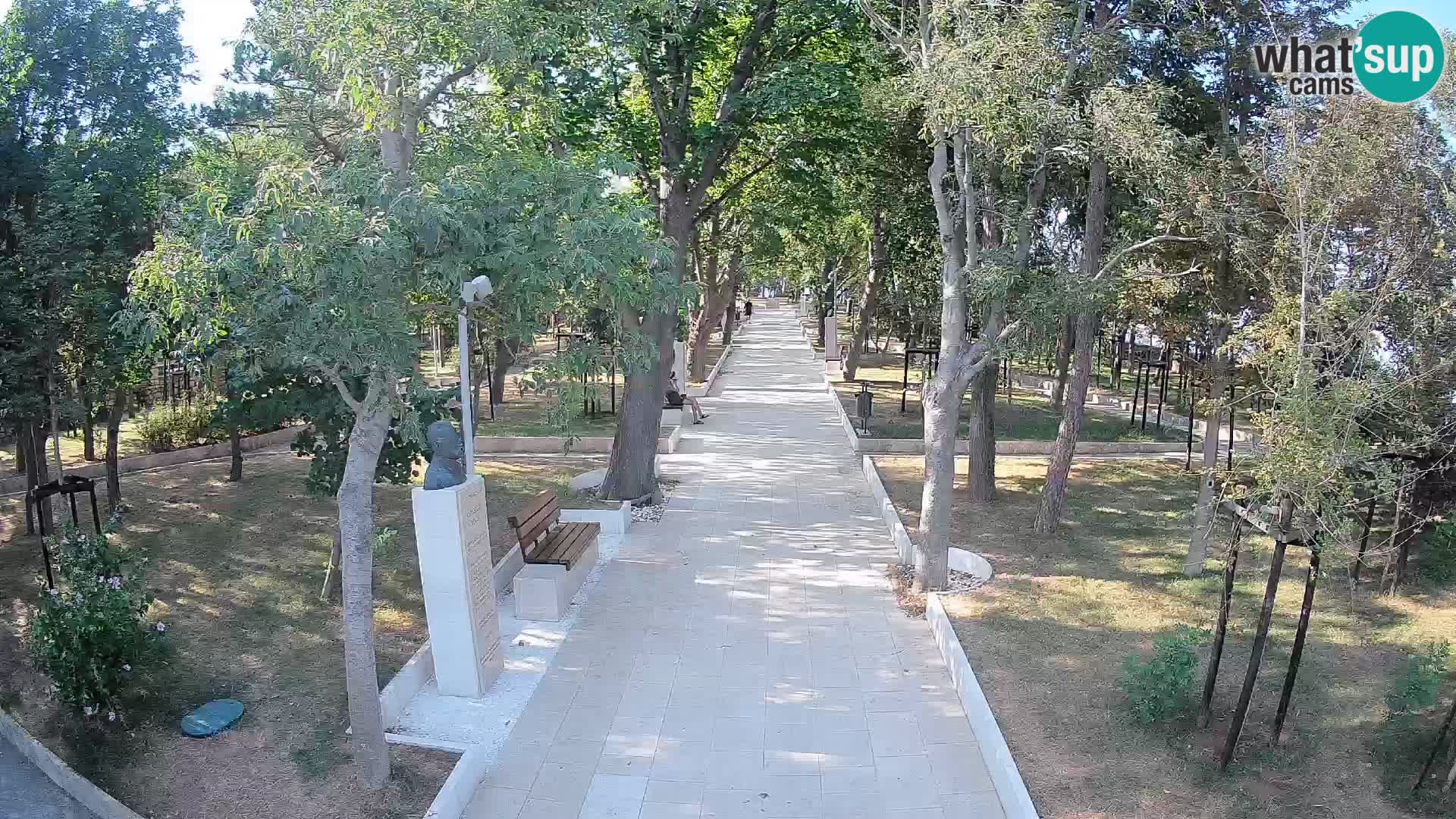 Webcam Schriftstellerpark Senj – Live am Meer