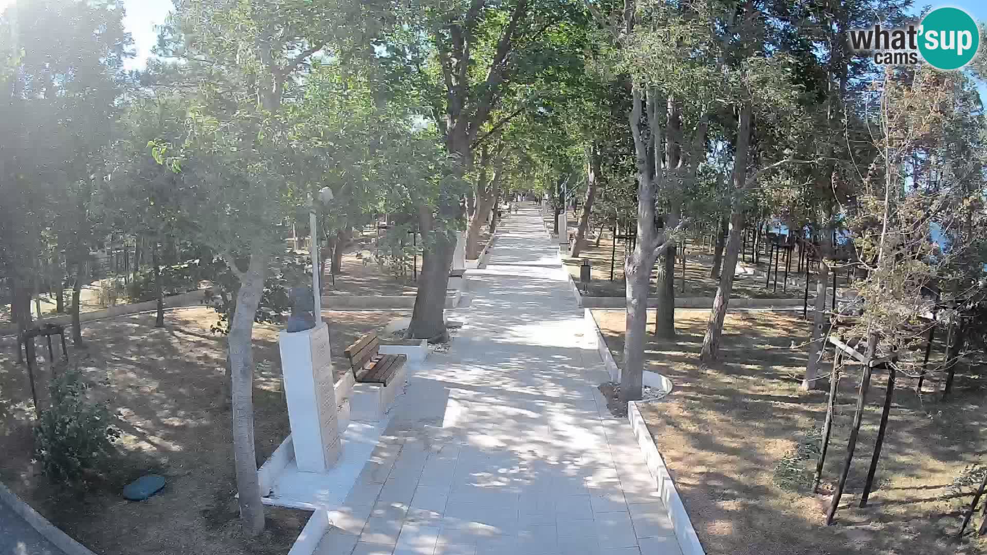 Writers’ Park Webcam Senj – Live by the Sea