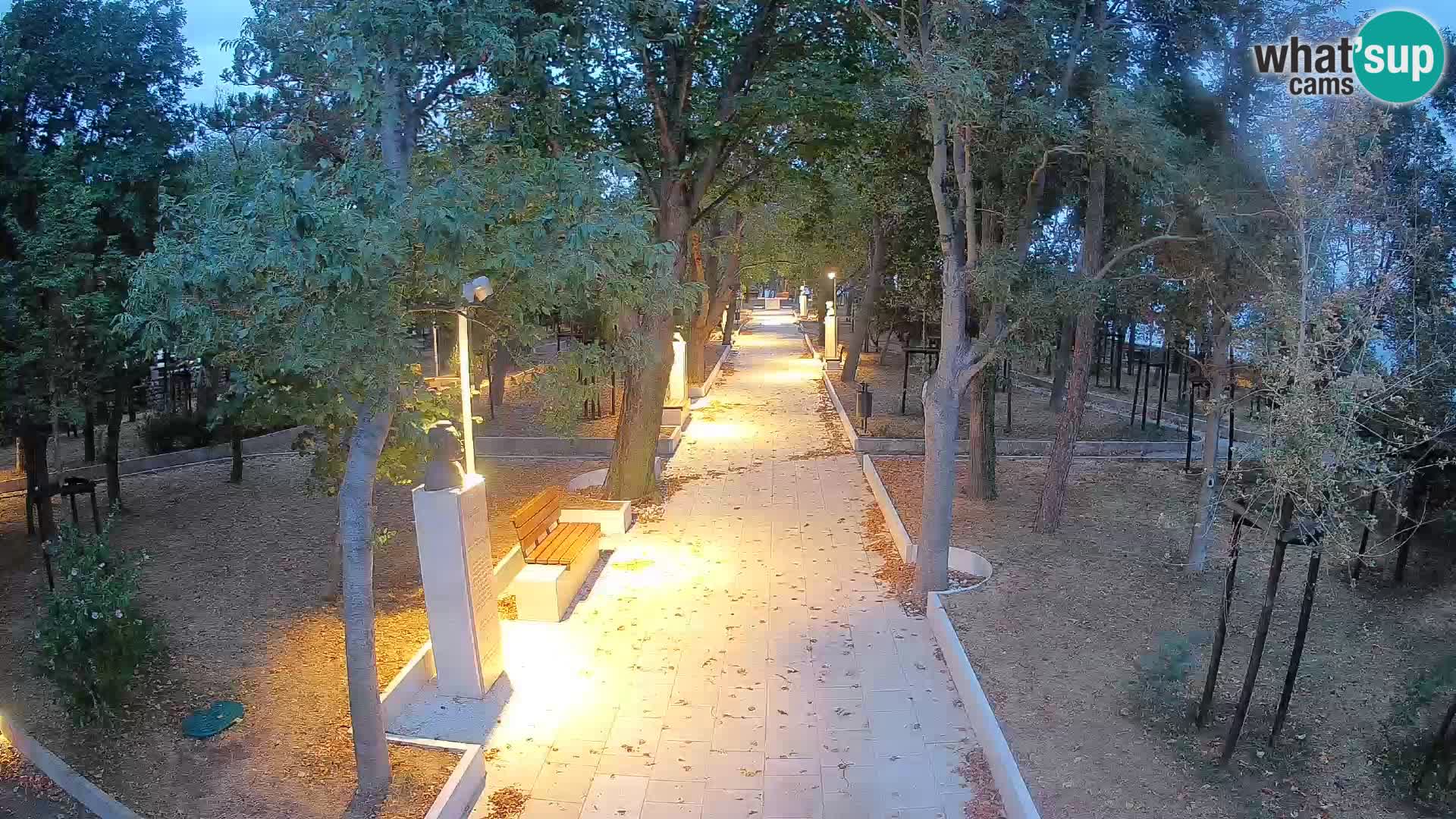 Writers’ Park Webcam Senj – Live by the Sea