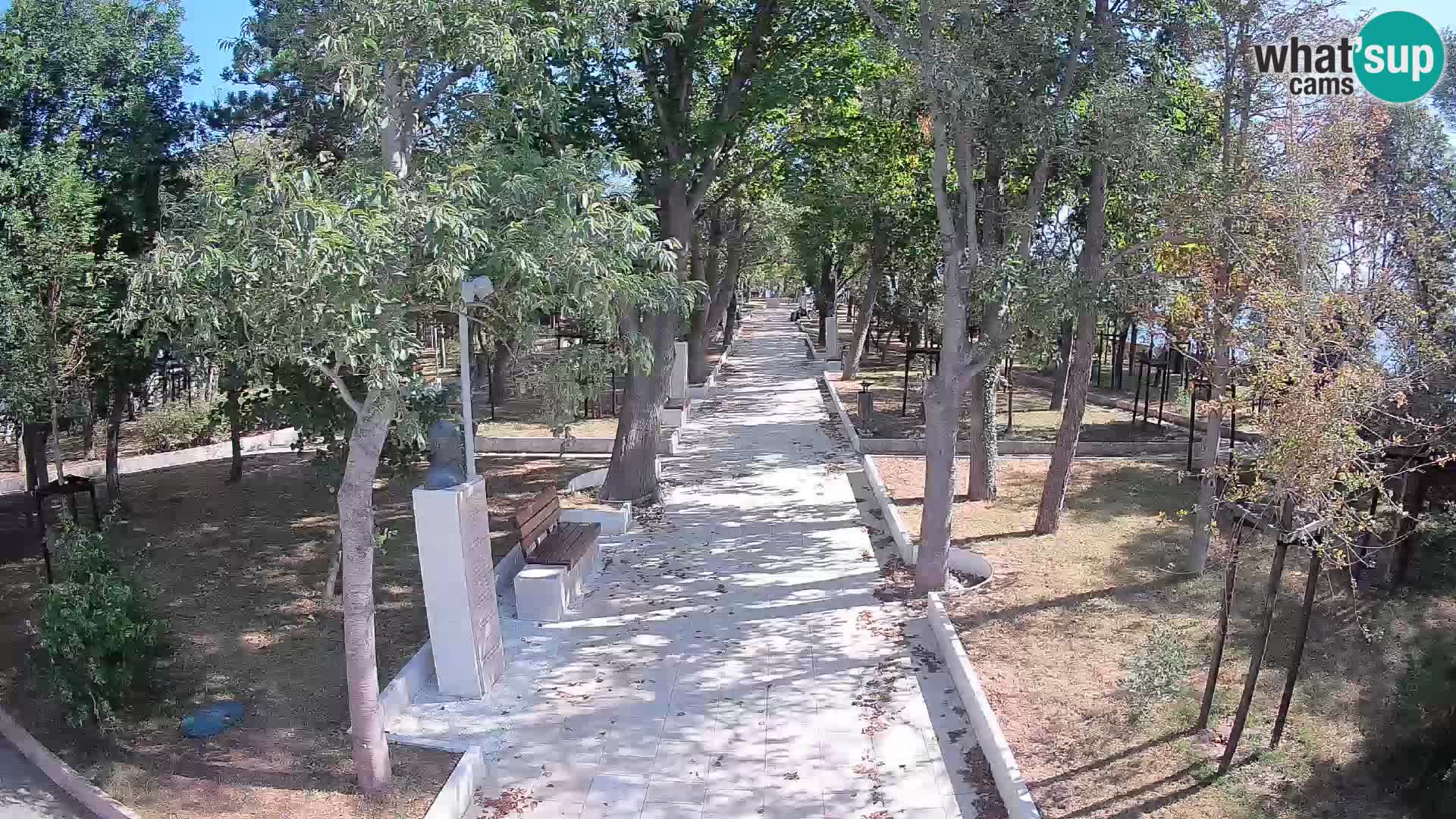 Webcam Schriftstellerpark Senj – Live am Meer