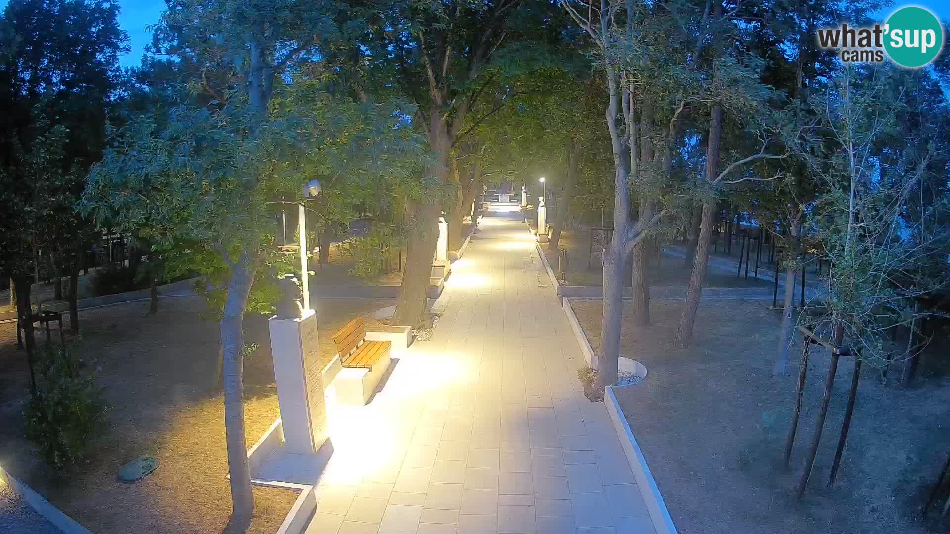 Writers’ Park Webcam Senj – Live by the Sea