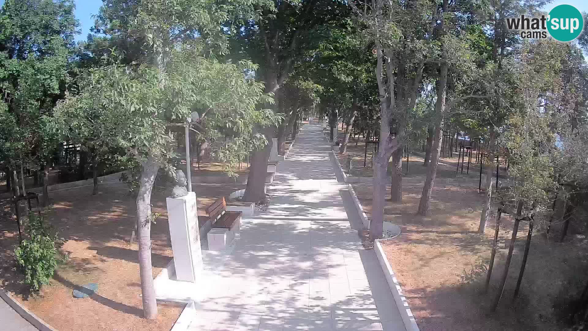 Webcam Schriftstellerpark Senj – Live am Meer
