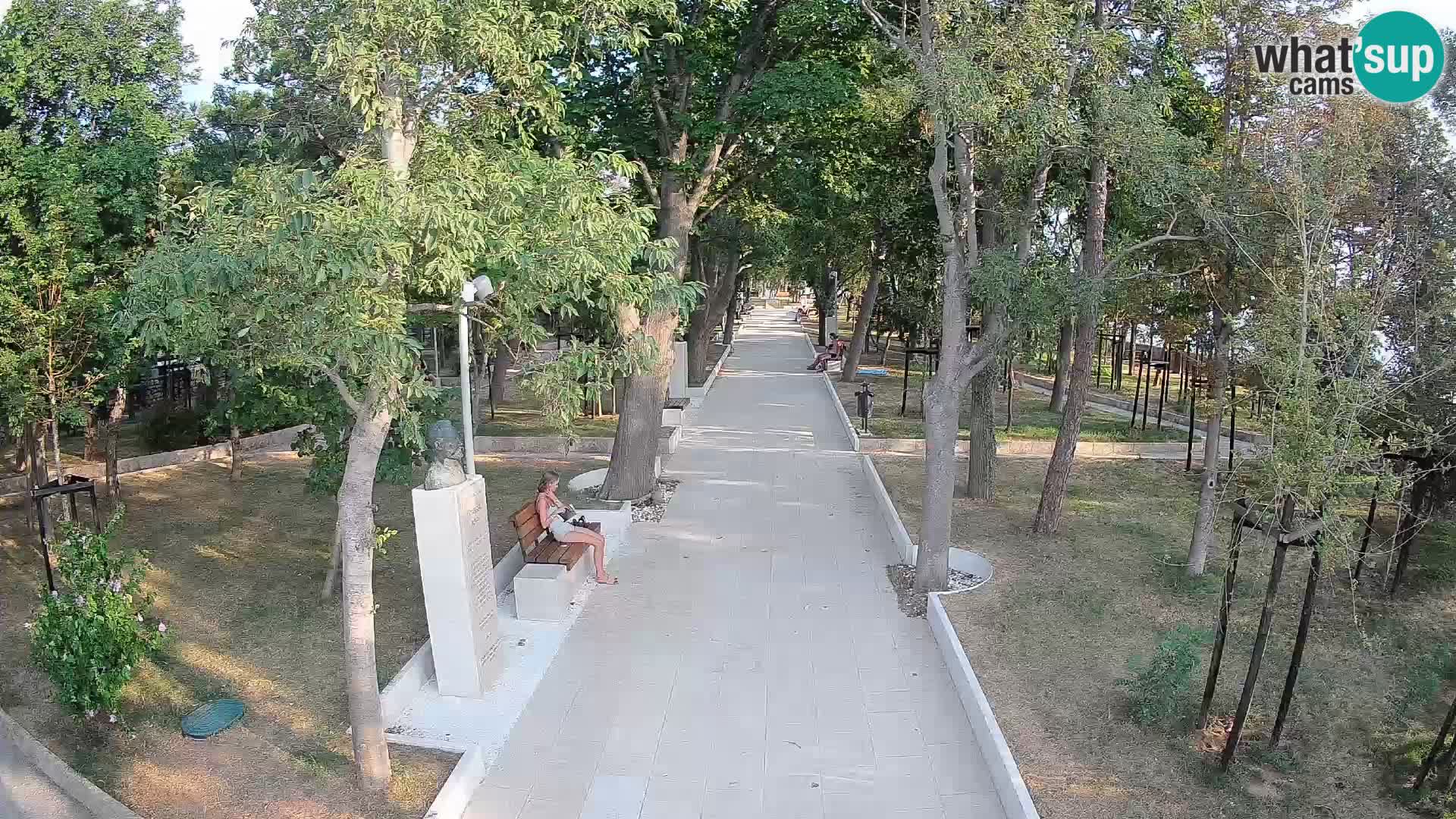 Webcam Schriftstellerpark Senj – Live am Meer
