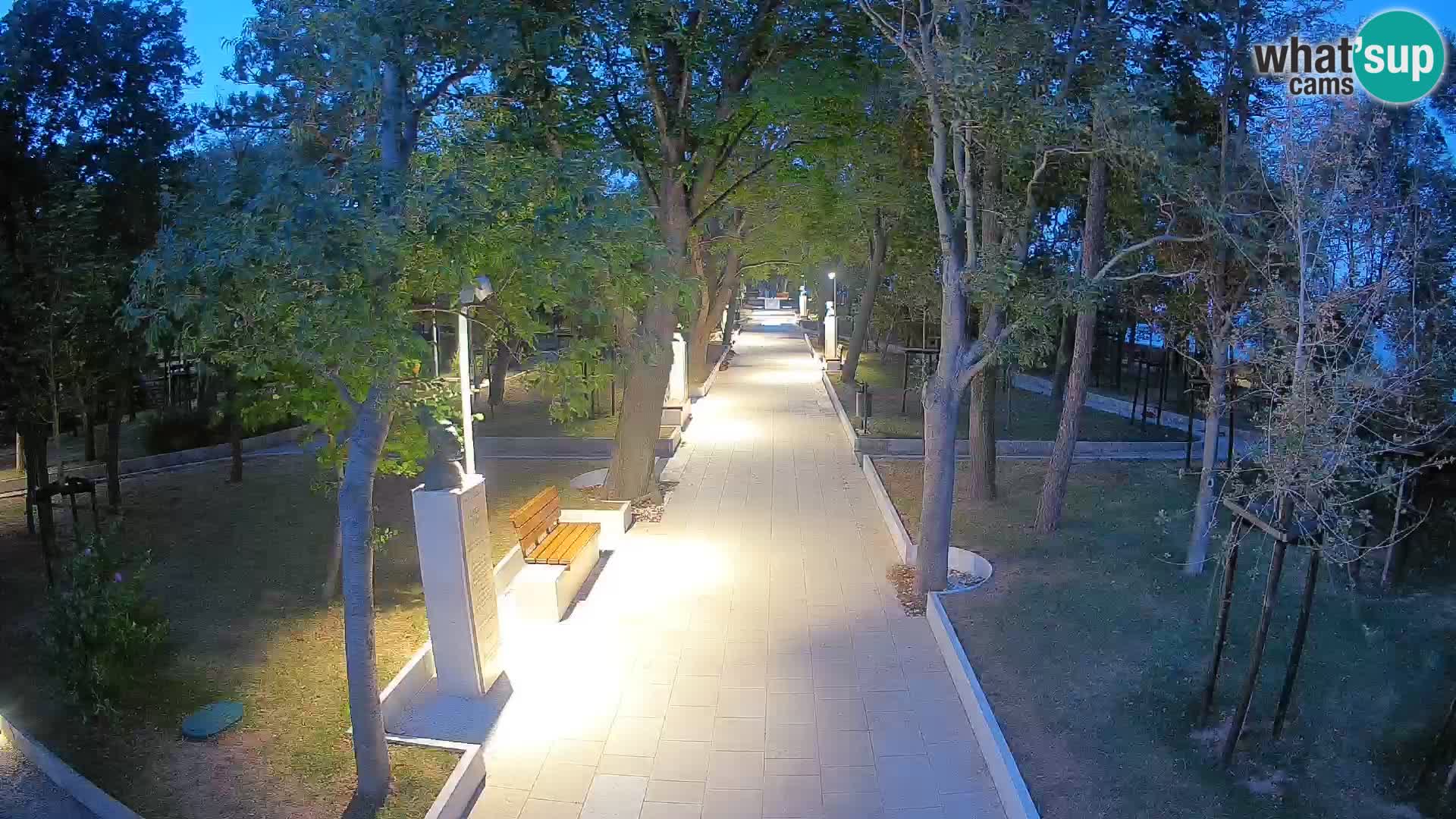 Writers’ Park Webcam Senj – Live by the Sea