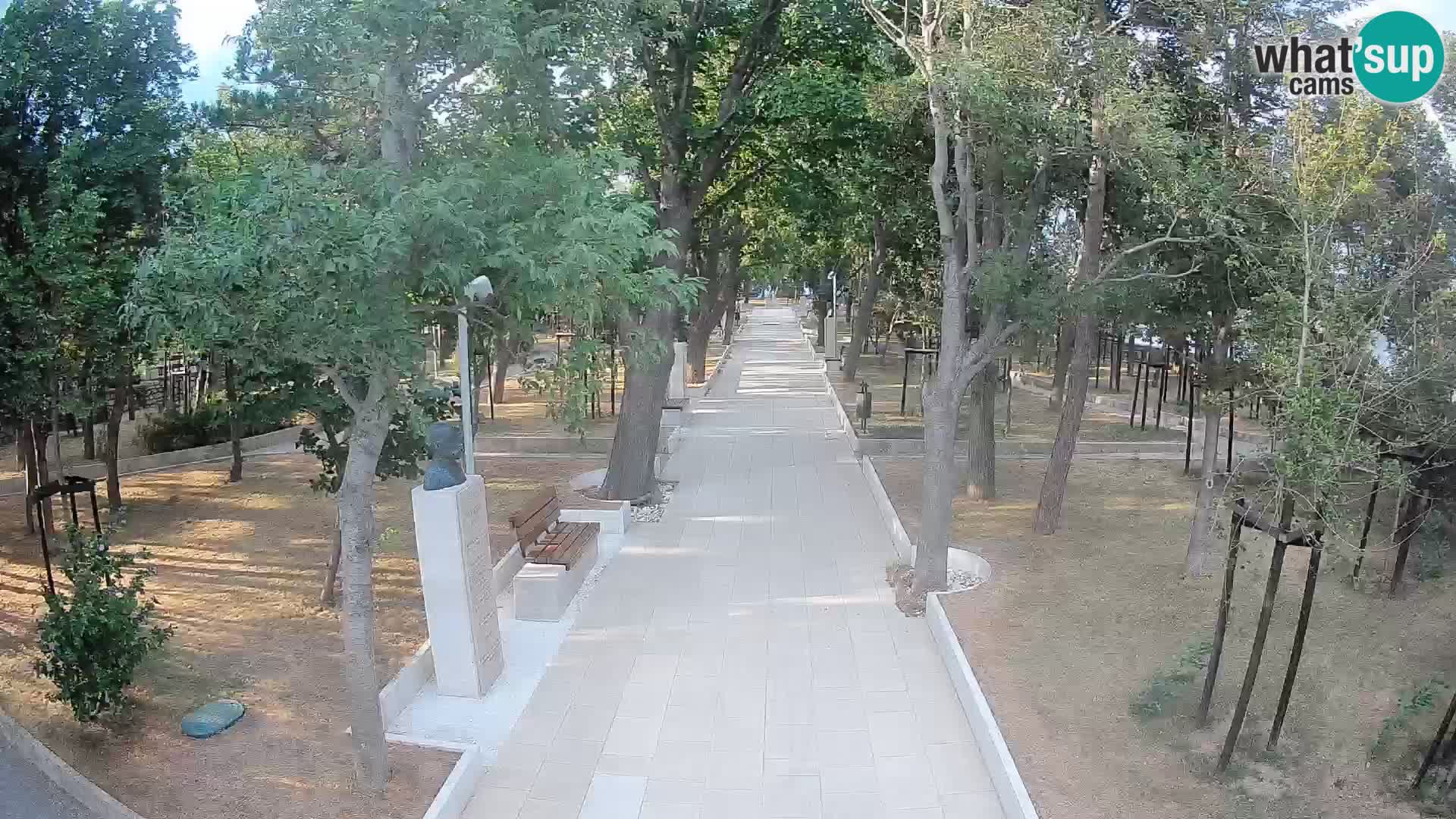 Writers’ Park Webcam Senj – Live by the Sea